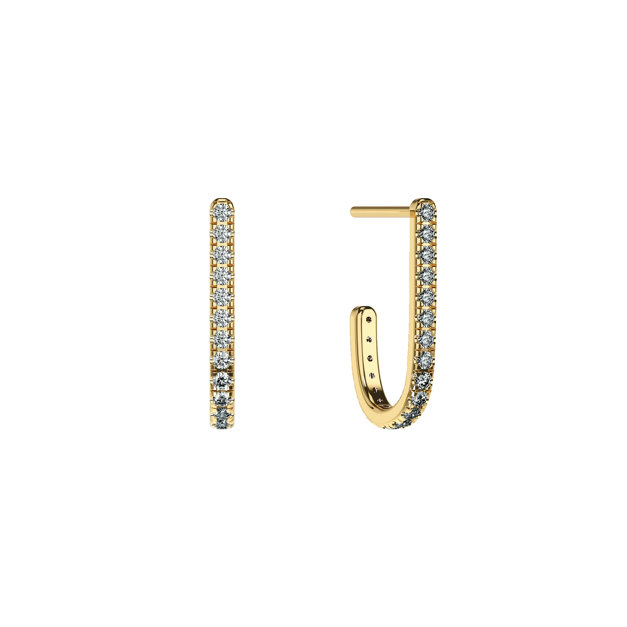 Fusion Diamond Hoop Earrings sold by Pascal Design Official