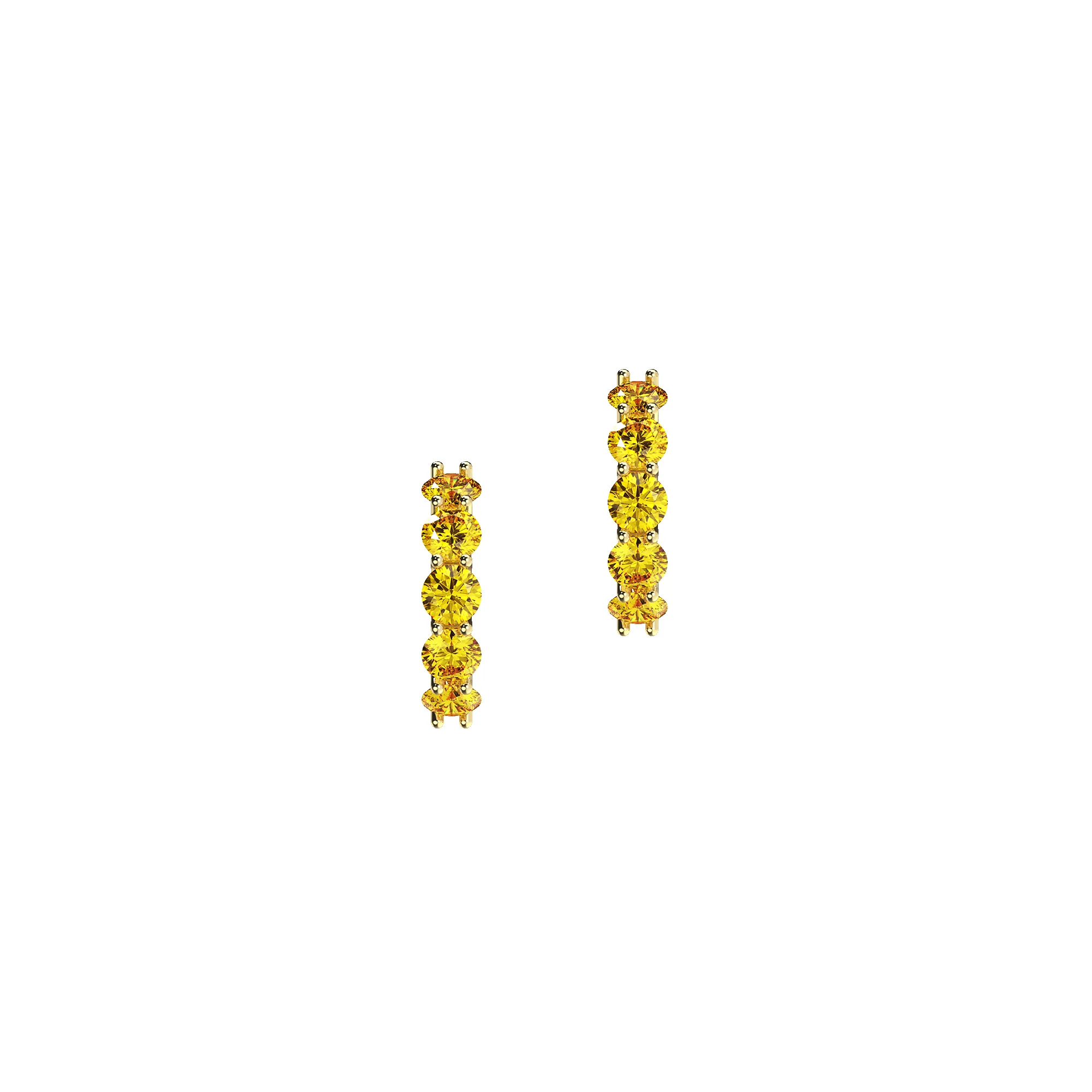 Classic Scallop Diamond Hoop Earrings sold by Pascal Design Official product image thumbnail 2