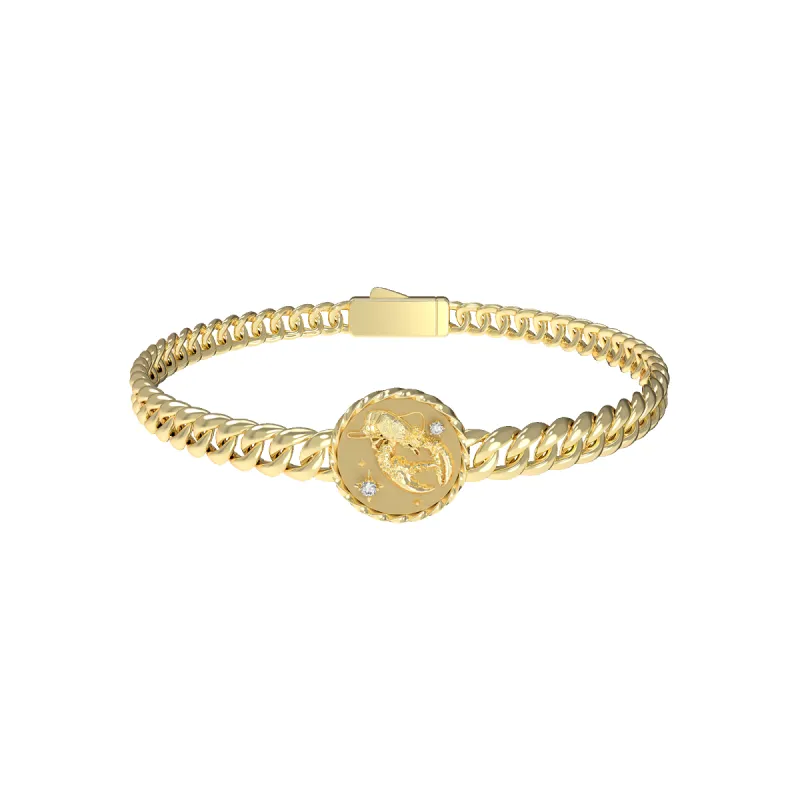 Cancer Amulet Cuban Bracelet made by Pascal Design Official