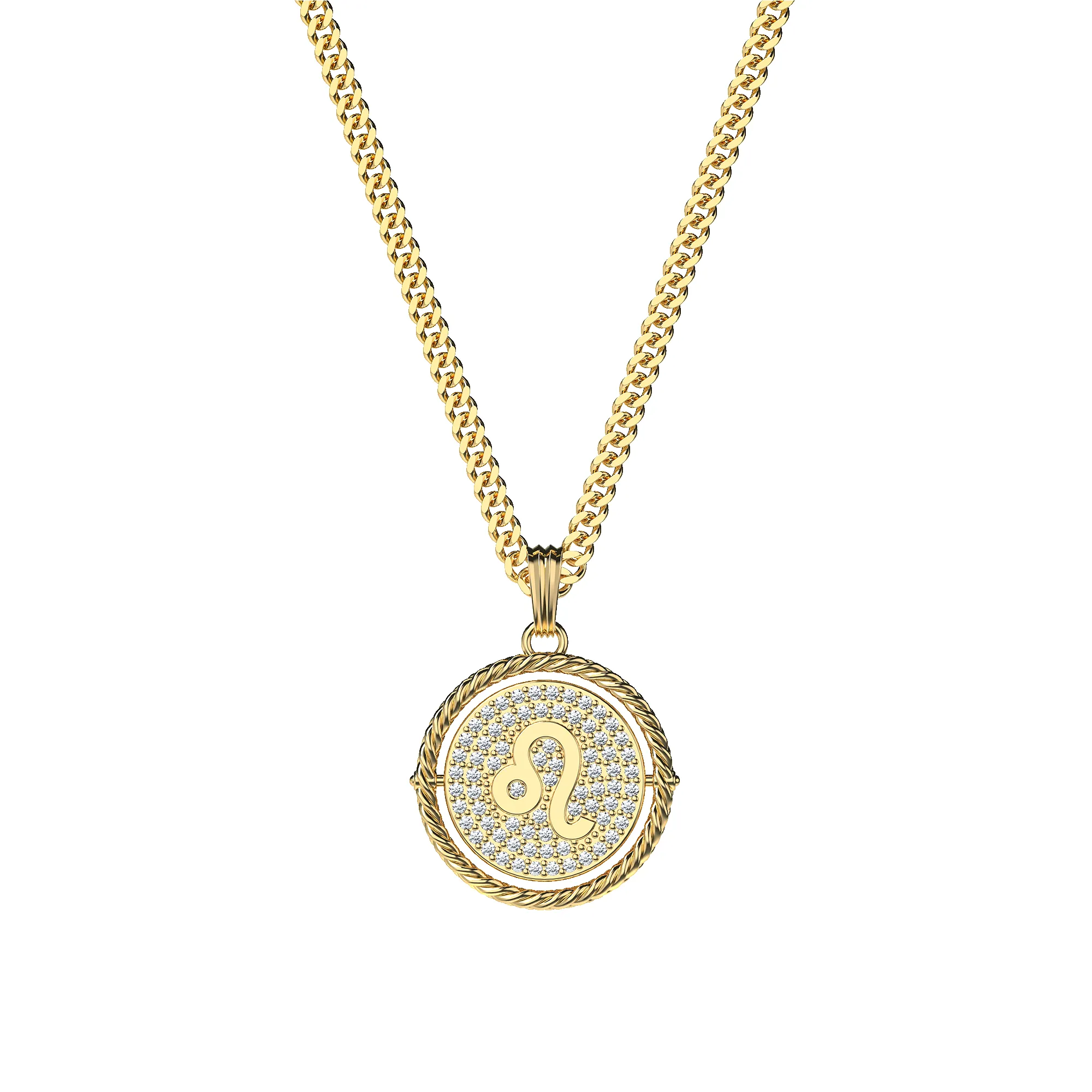 Reversible Leo Diamond Necklace sold by Pascal Design Official product image thumbnail 2