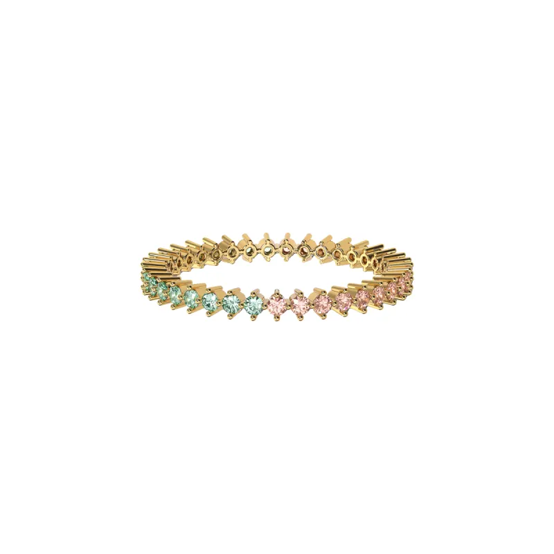 Bicolor Diamond Eternity Ring sold by Pascal Design Official