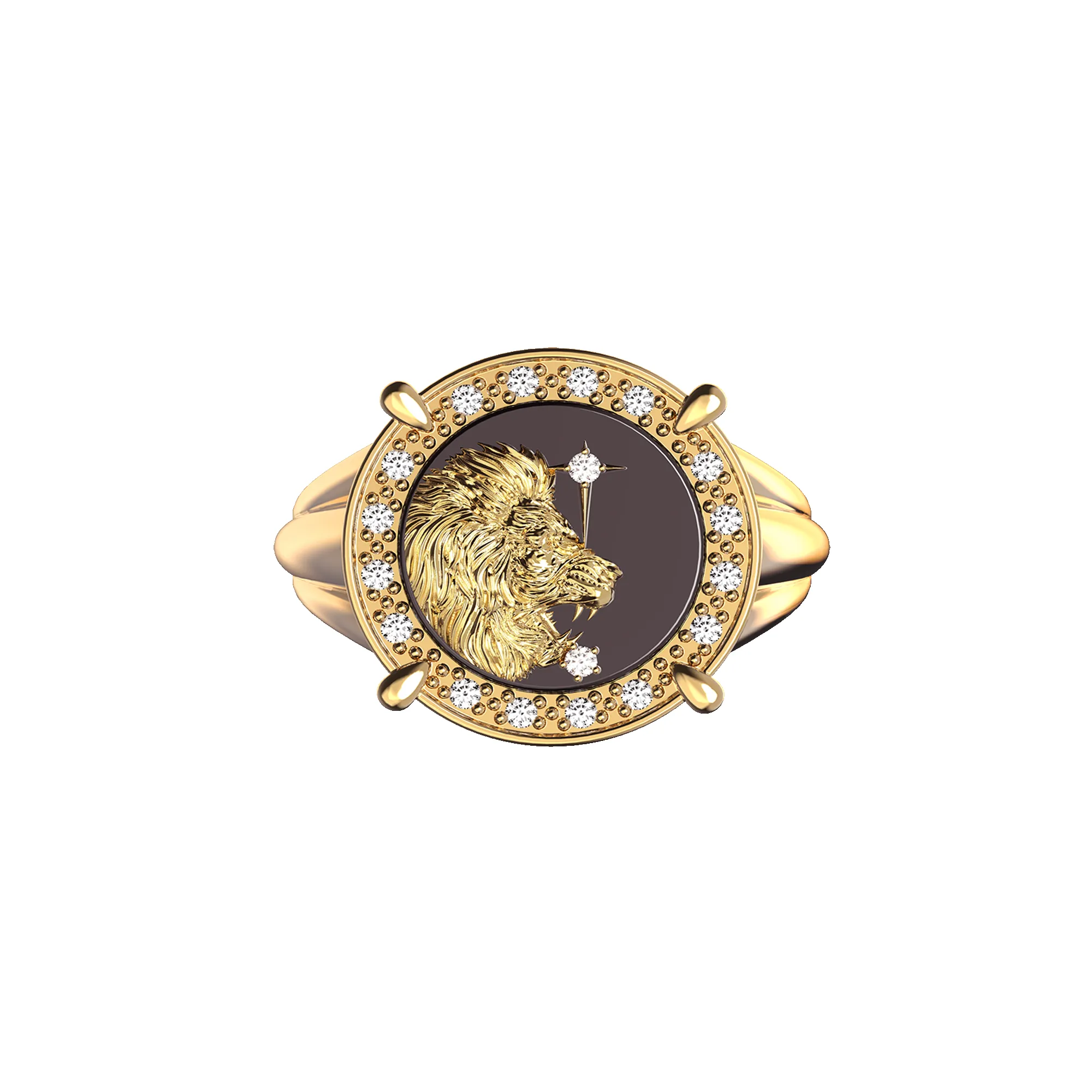 Leo Agate Diamond Ring sold by Pascal Design Official