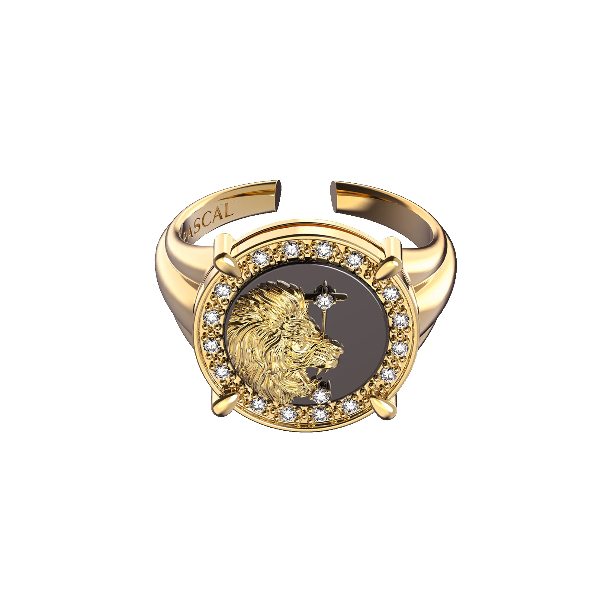 Leo Agate Diamond Ring sold by Pascal Design Official product image thumbnail 3
