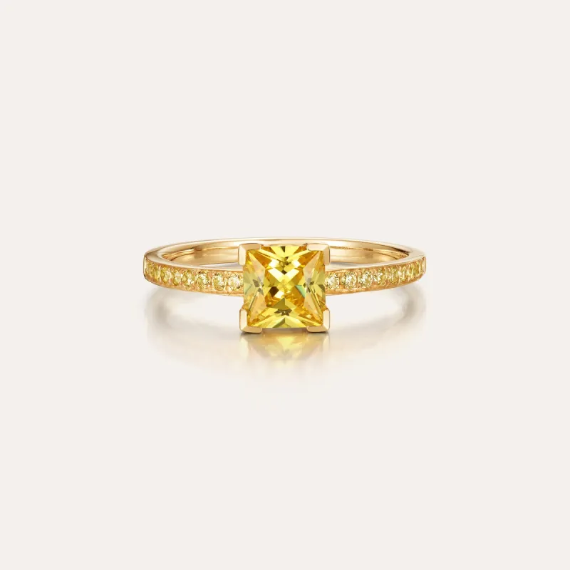 Solitaire Cushion Cut Diamond Eternity Ring sold by Pascal Design Official