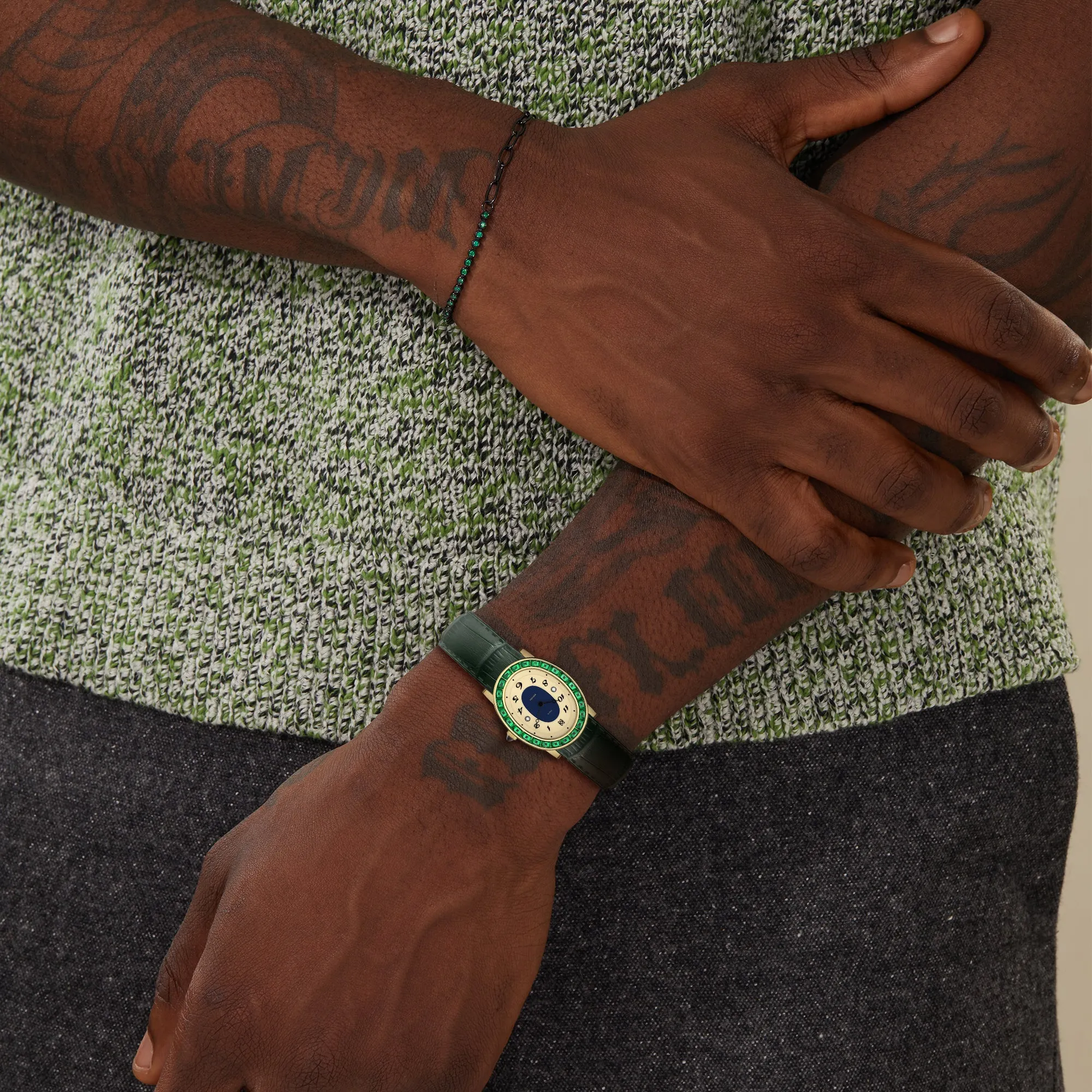 Oval Halo Diamond Watch (24mm x 30mm) sold by Pascal Design Official product image thumbnail 3