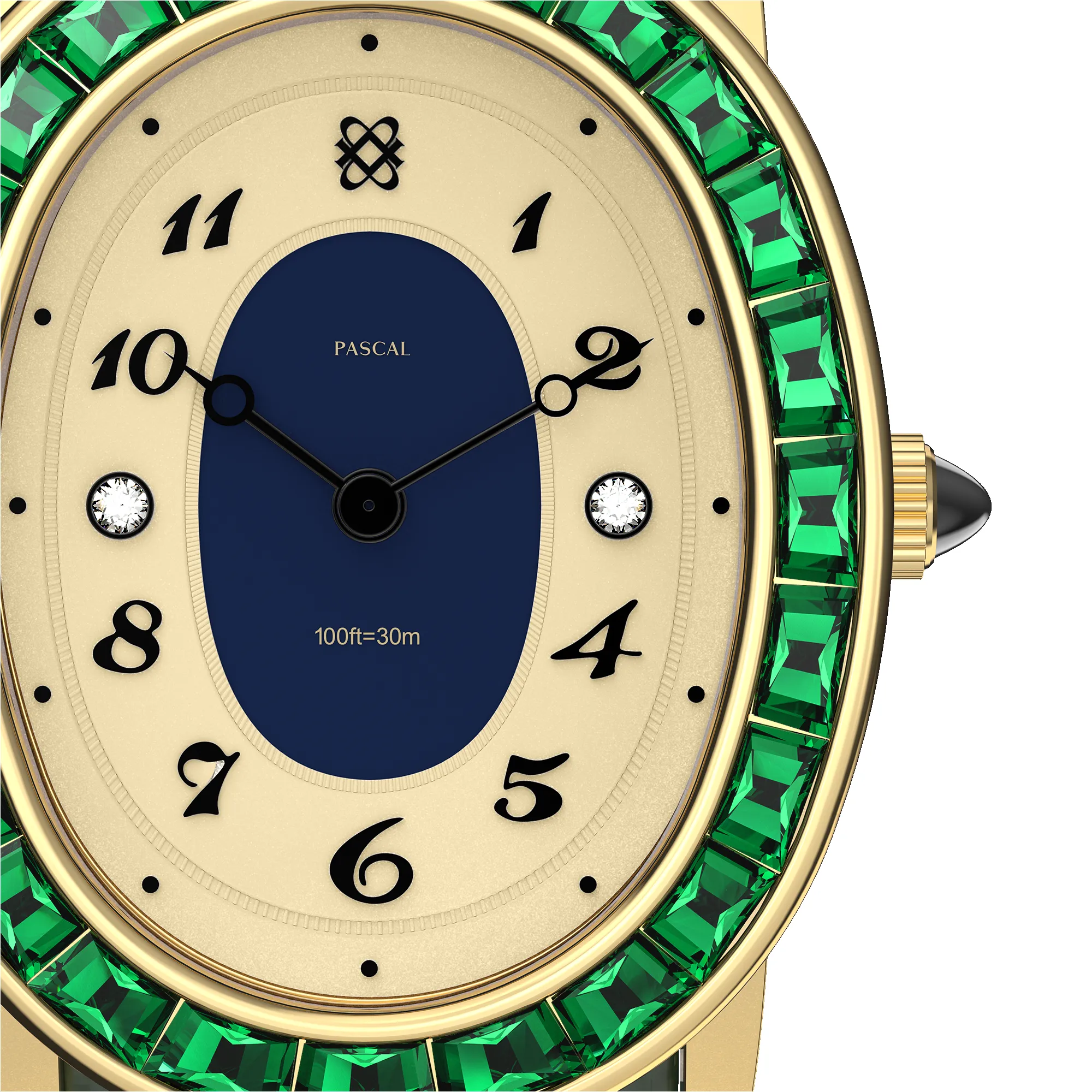 Oval Halo Diamond Watch (24mm x 30mm) sold by Pascal Design Official product image thumbnail 4