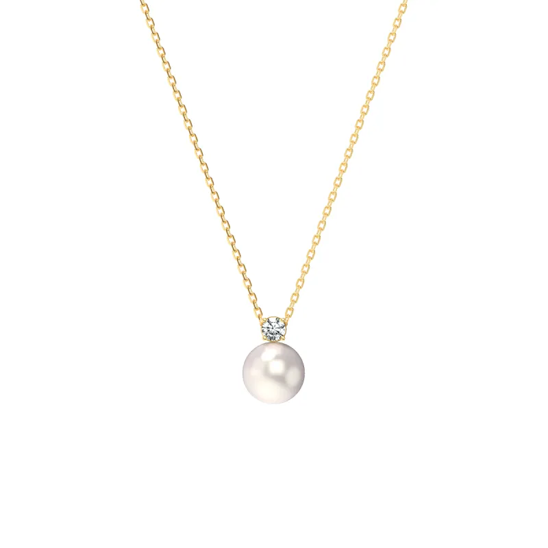 Classic Elegant Pearl Diamond Necklace sold by Pascal Design Official