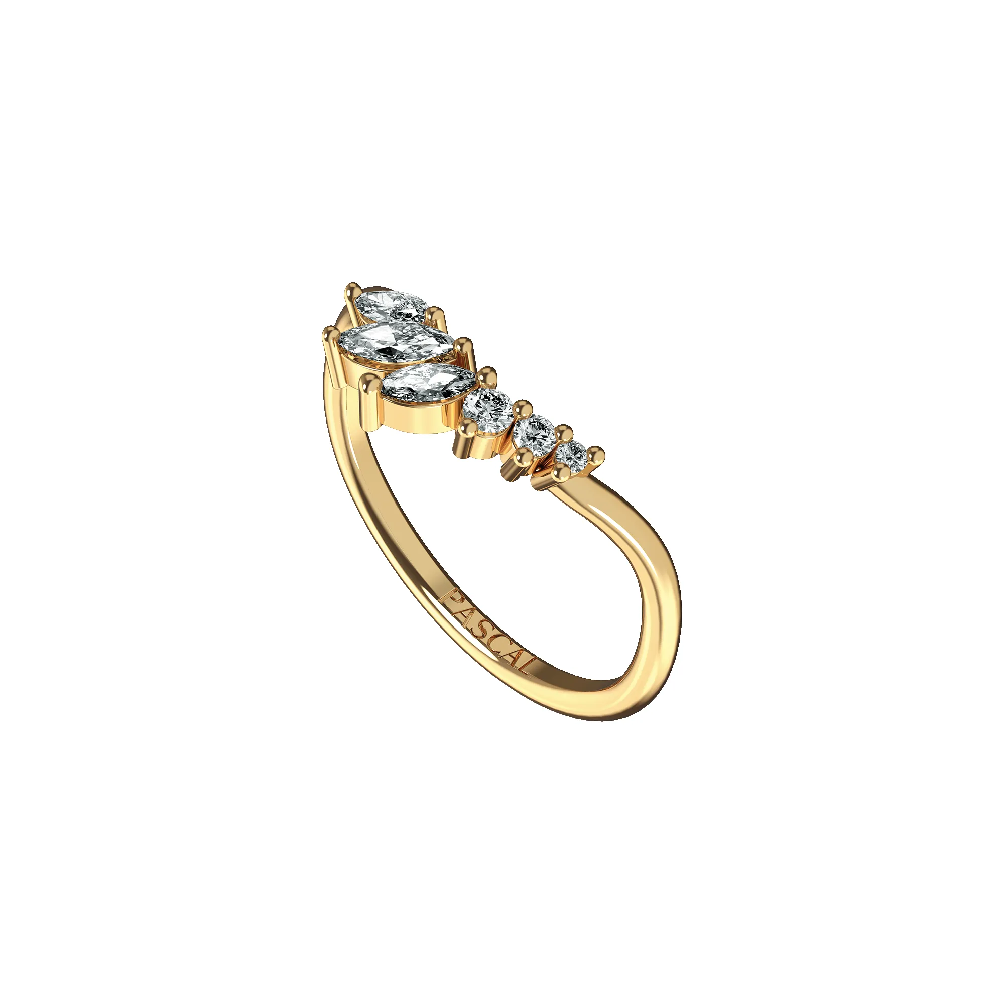 Cluster Marquise Diamond Ring sold by Pascal Design Official product image thumbnail 2