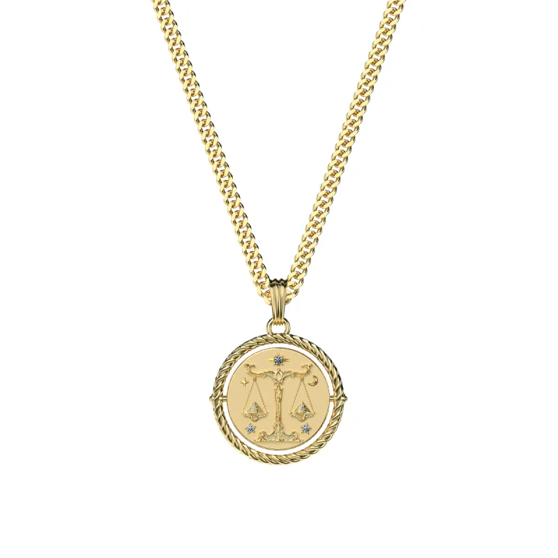Reversible Libra Diamond Necklace sold by Pascal Design Official