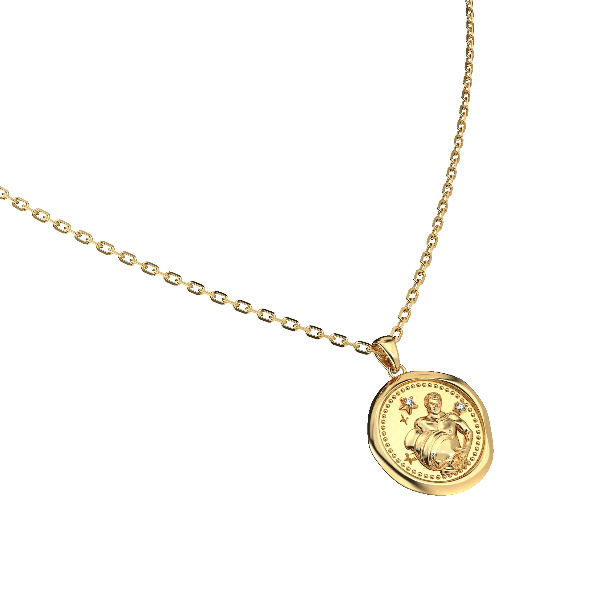 AstroSeal Aquarius Diamond Necklace sold by Pascal Design Official product image thumbnail 3