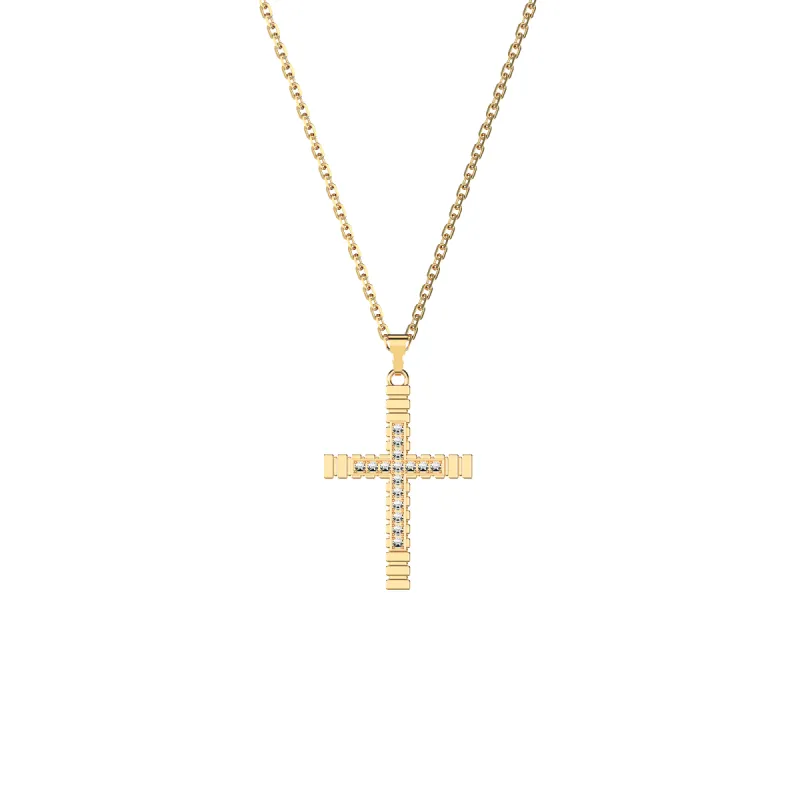 Fence Diamond Cross Pendant sold by Pascal Design Official