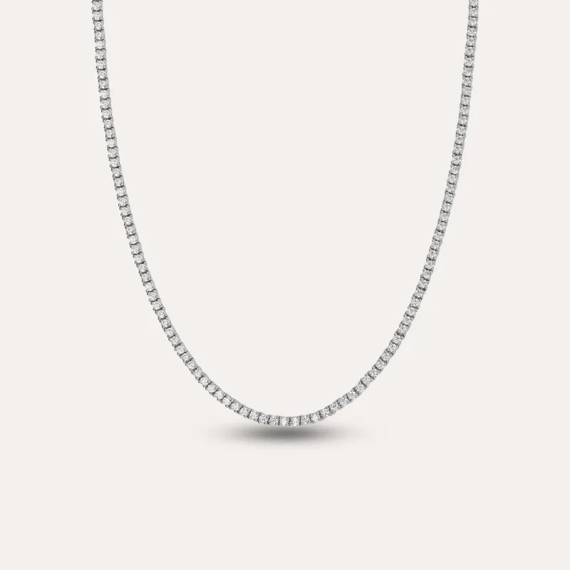Classic Diamond Tennis Necklace, 1.5mm sold by Pascal Design Official