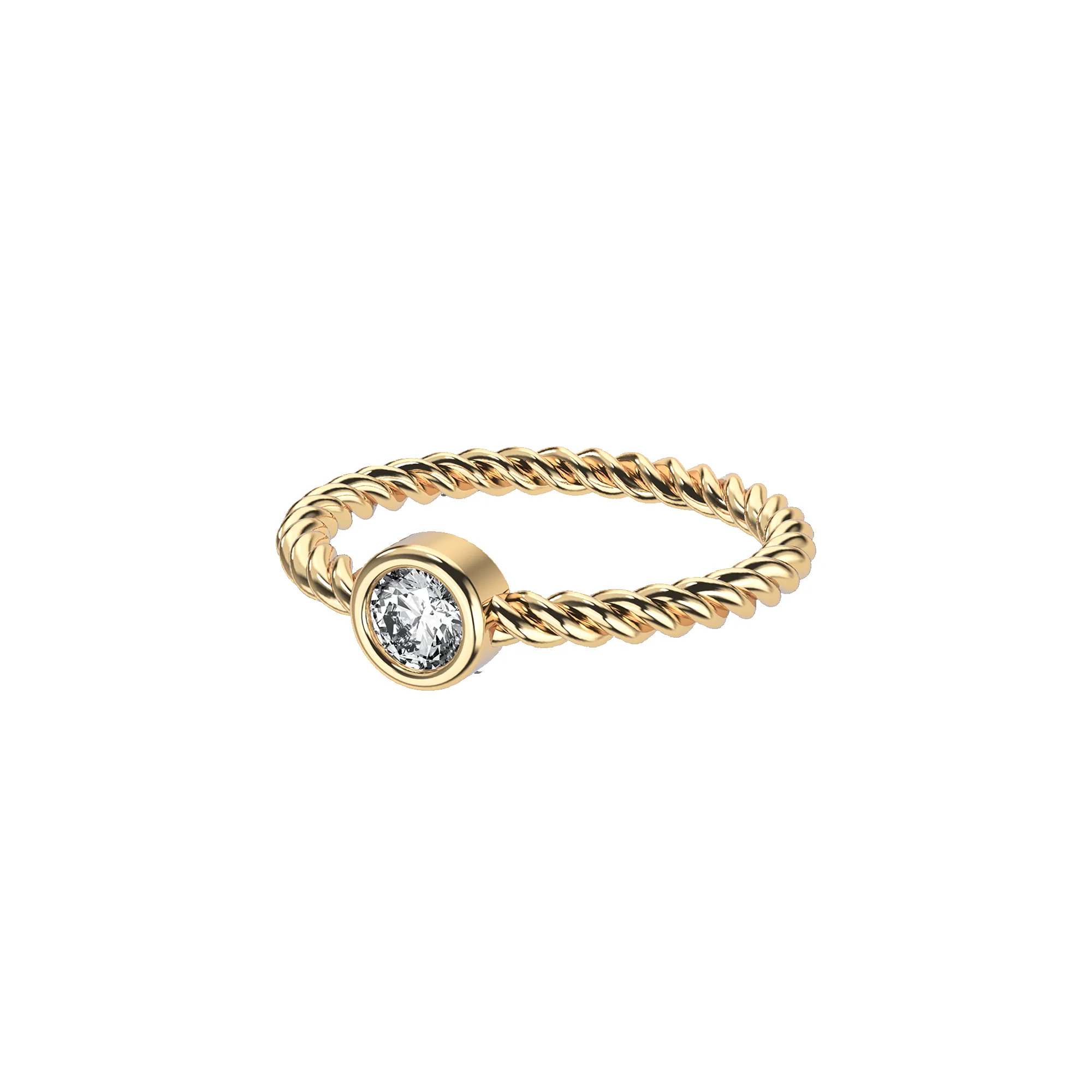 Twine Bezel Diamond Ring sold by Pascal Design Official product image thumbnail 2