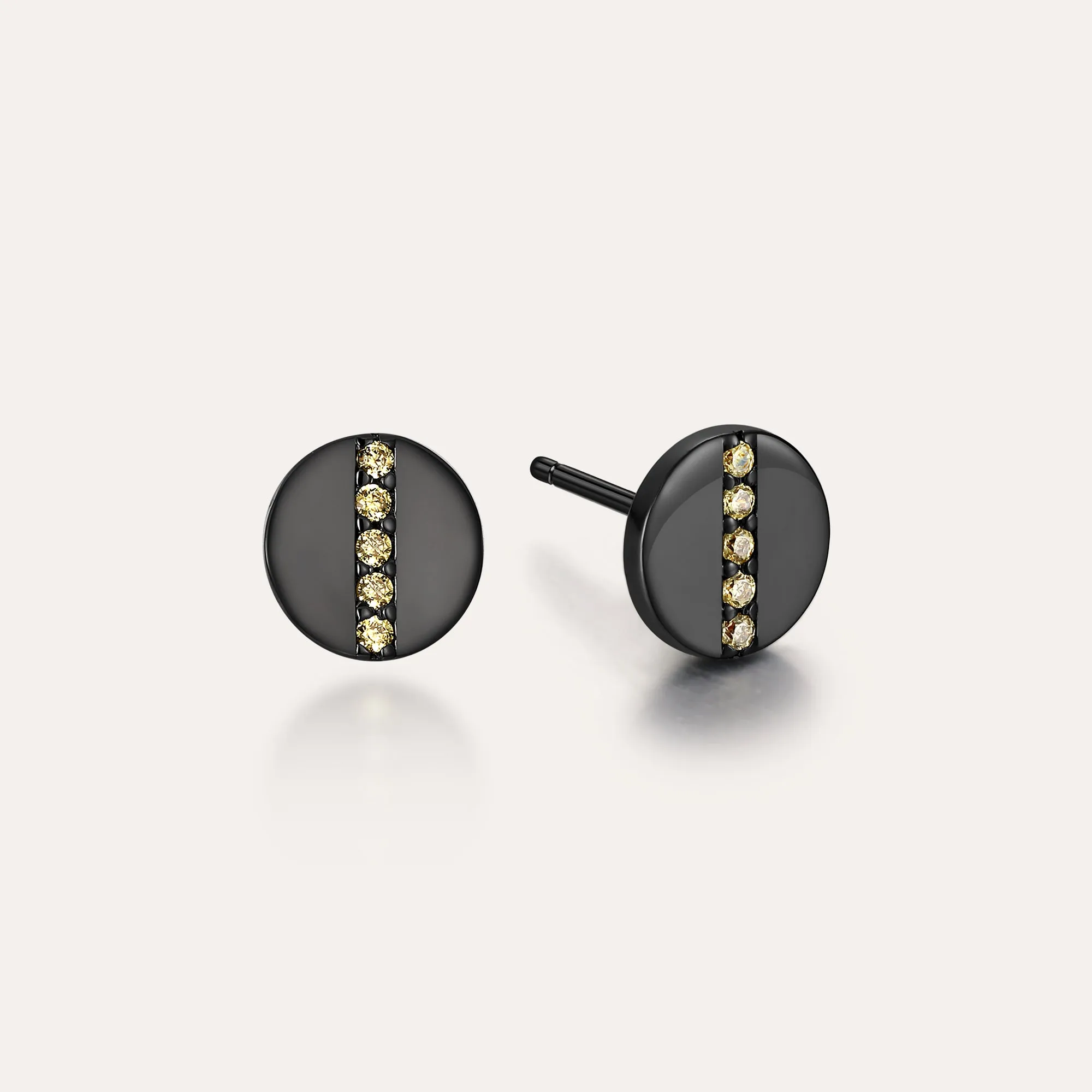 Petit Pavè Black Diamond Studs sold by Pascal Design Official