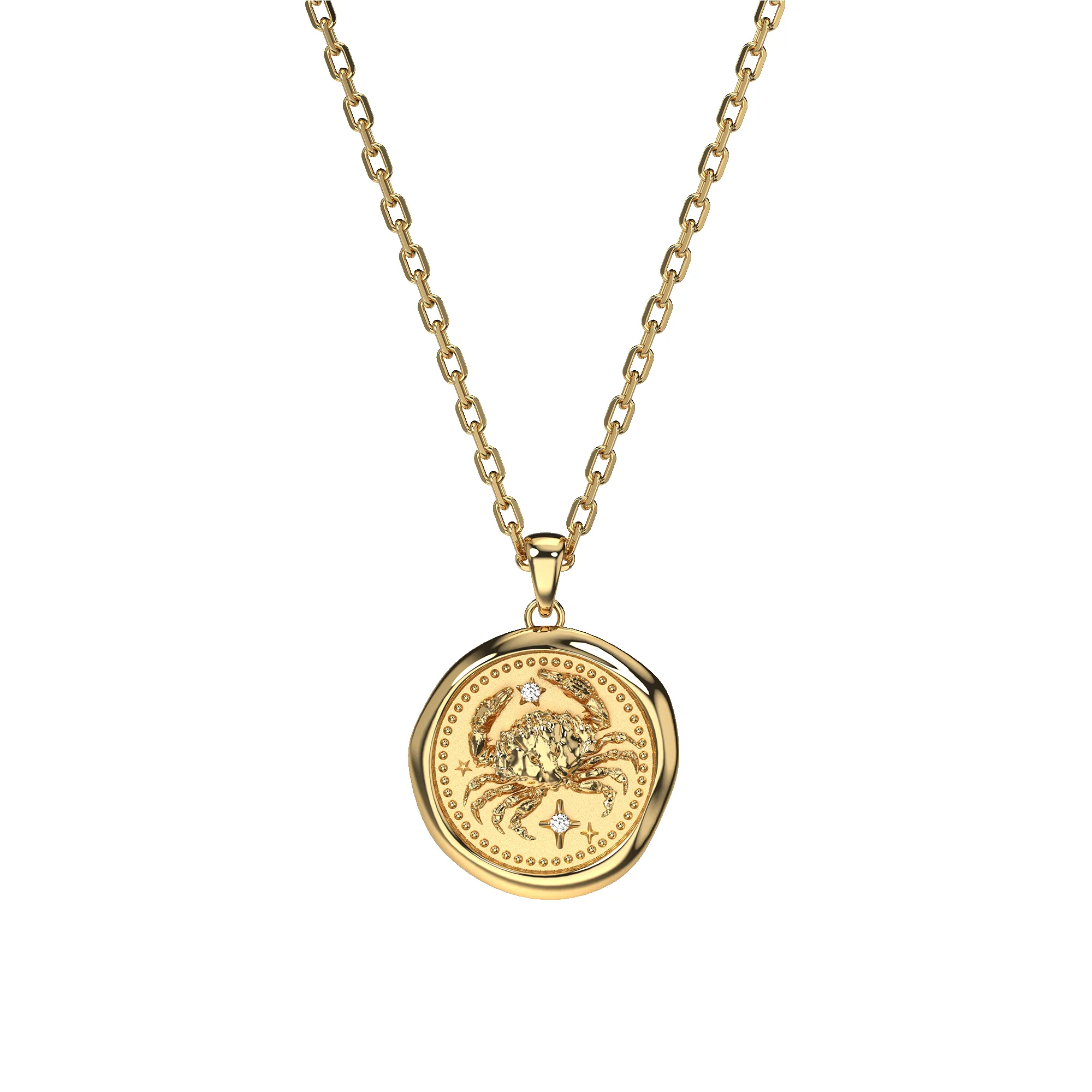 AstroSeal Cancer Diamond Necklace sold by Pascal Design Official