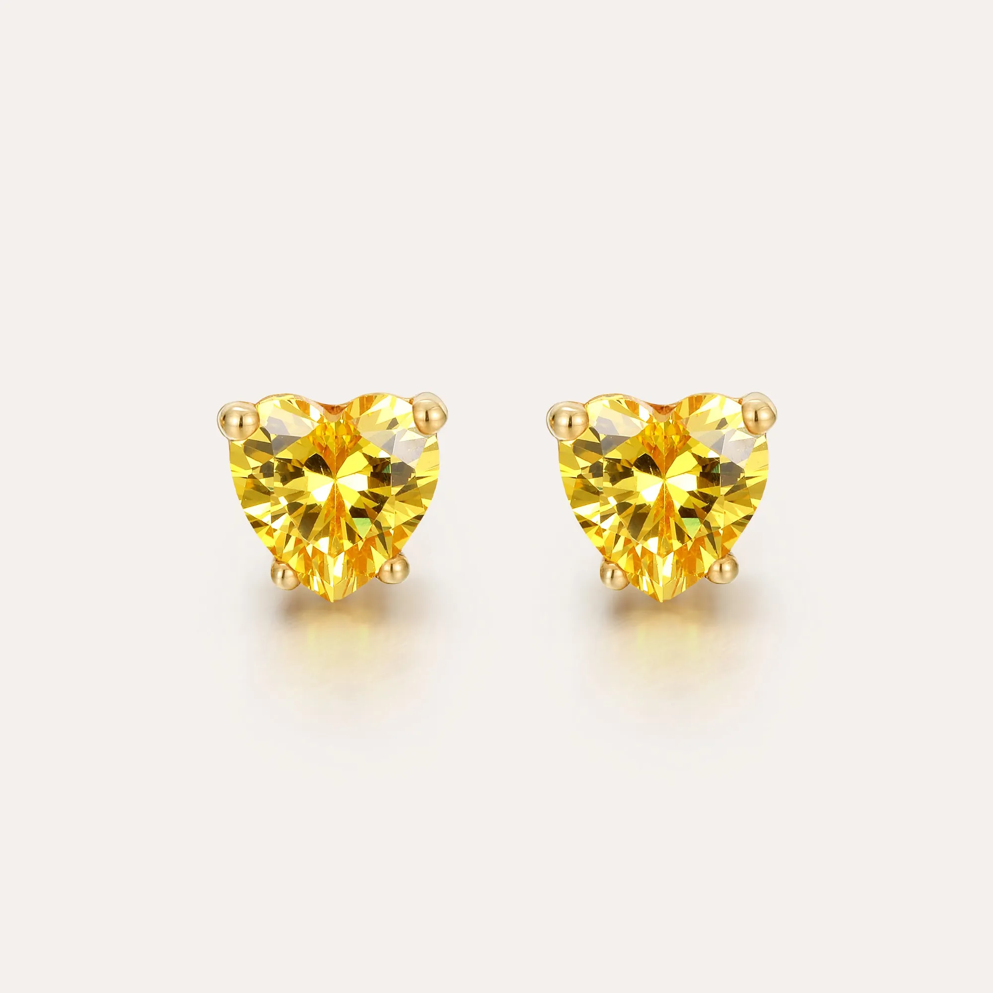 Solitaire Heart Cut Diamond Stud Earring, 1ct sold by Pascal Design Official product image thumbnail 5