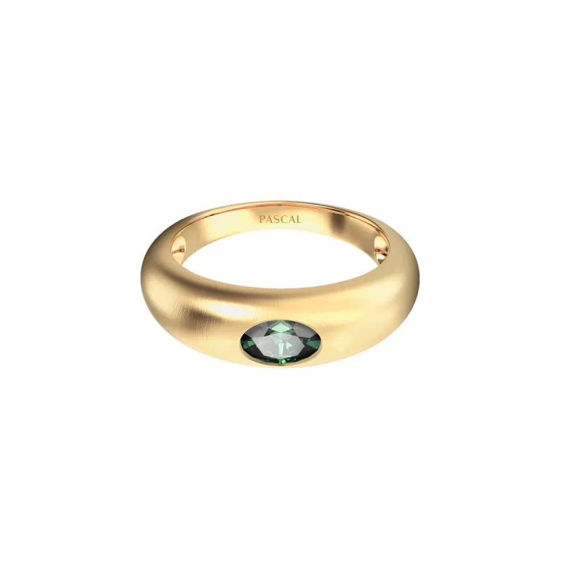 Solitaire Oval Cut Gemstone Promise Ring sold by Pascal Design Official