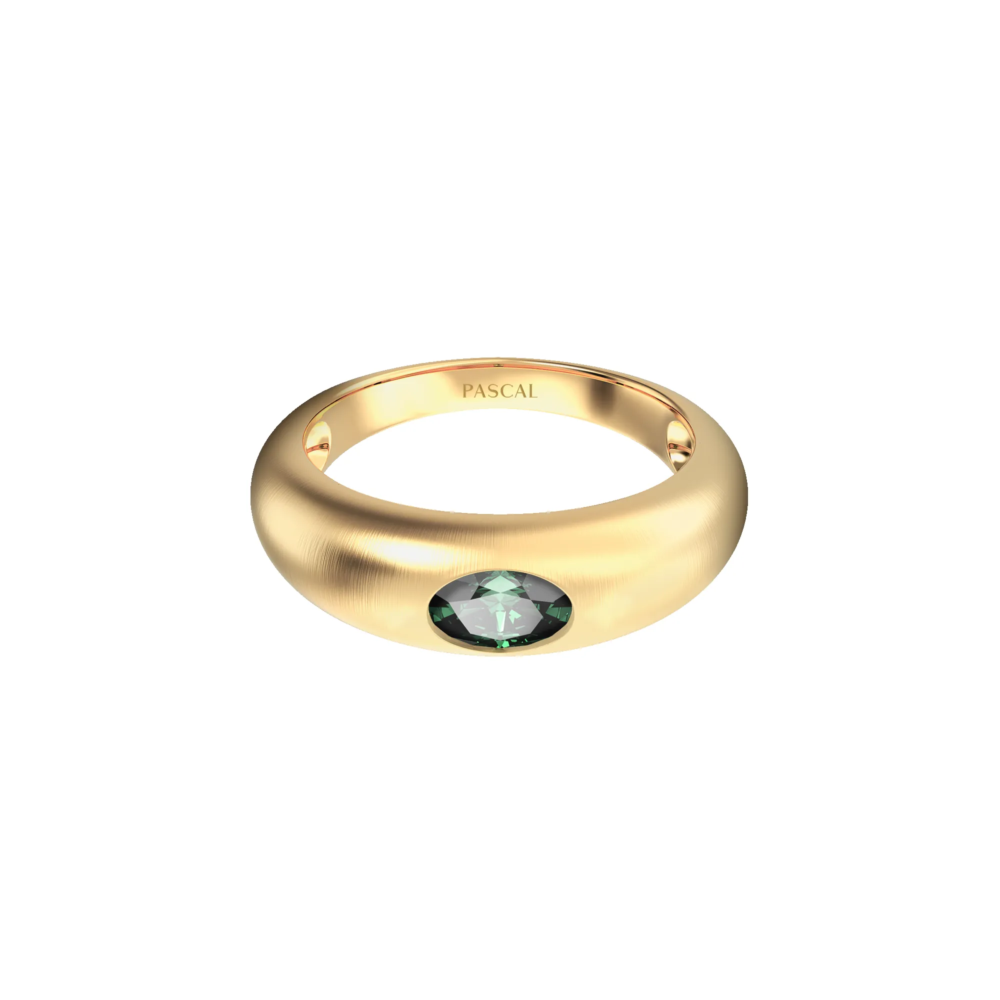 Solitaire Oval Cut Gemstone Promise Ring sold by Pascal Design Official