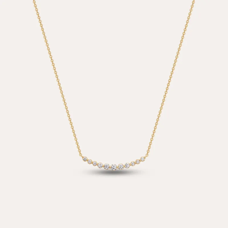 Everyday Gradation Diamond Necklace sold by Pascal Design Official