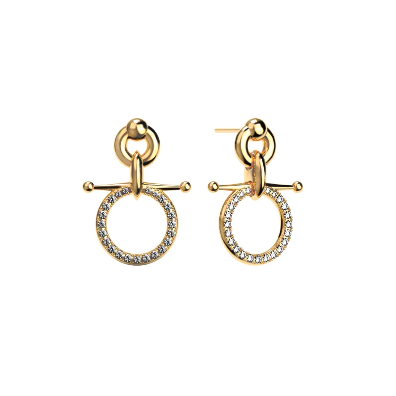 'Horsebit' Diamond Earirngs sold by Pascal Design Official