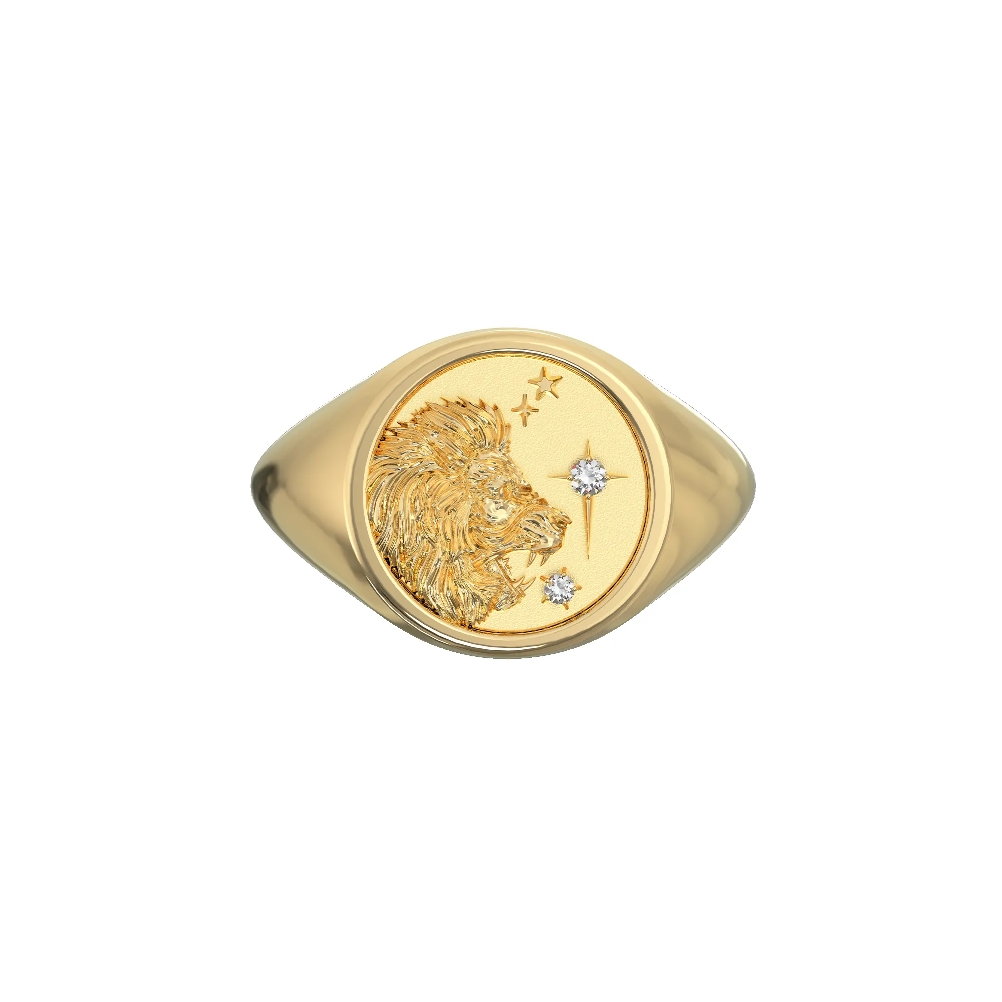 Leo Small Signet Ring sold by Pascal Design Official