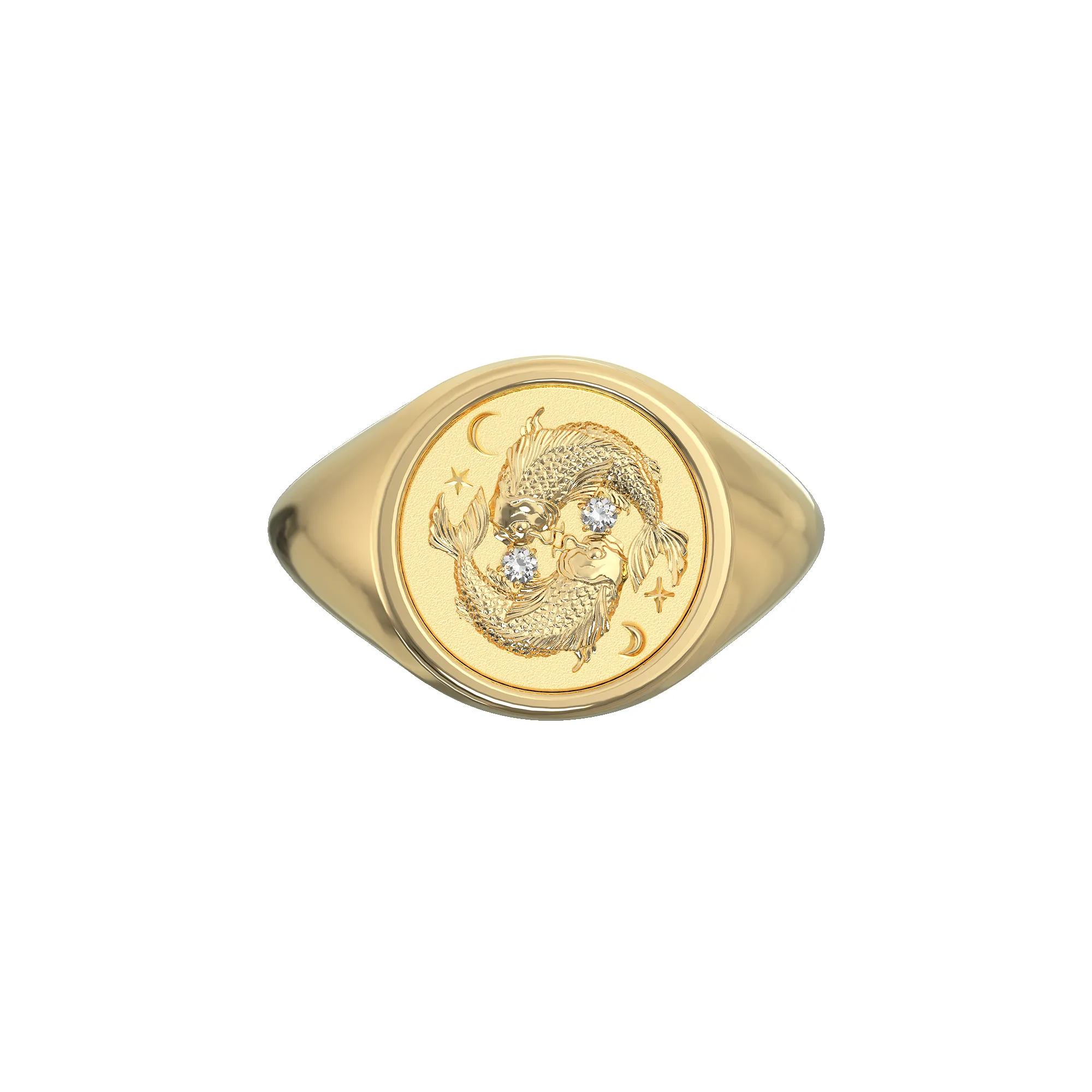 Pisces Small Signet Ring sold by Pascal Design Official