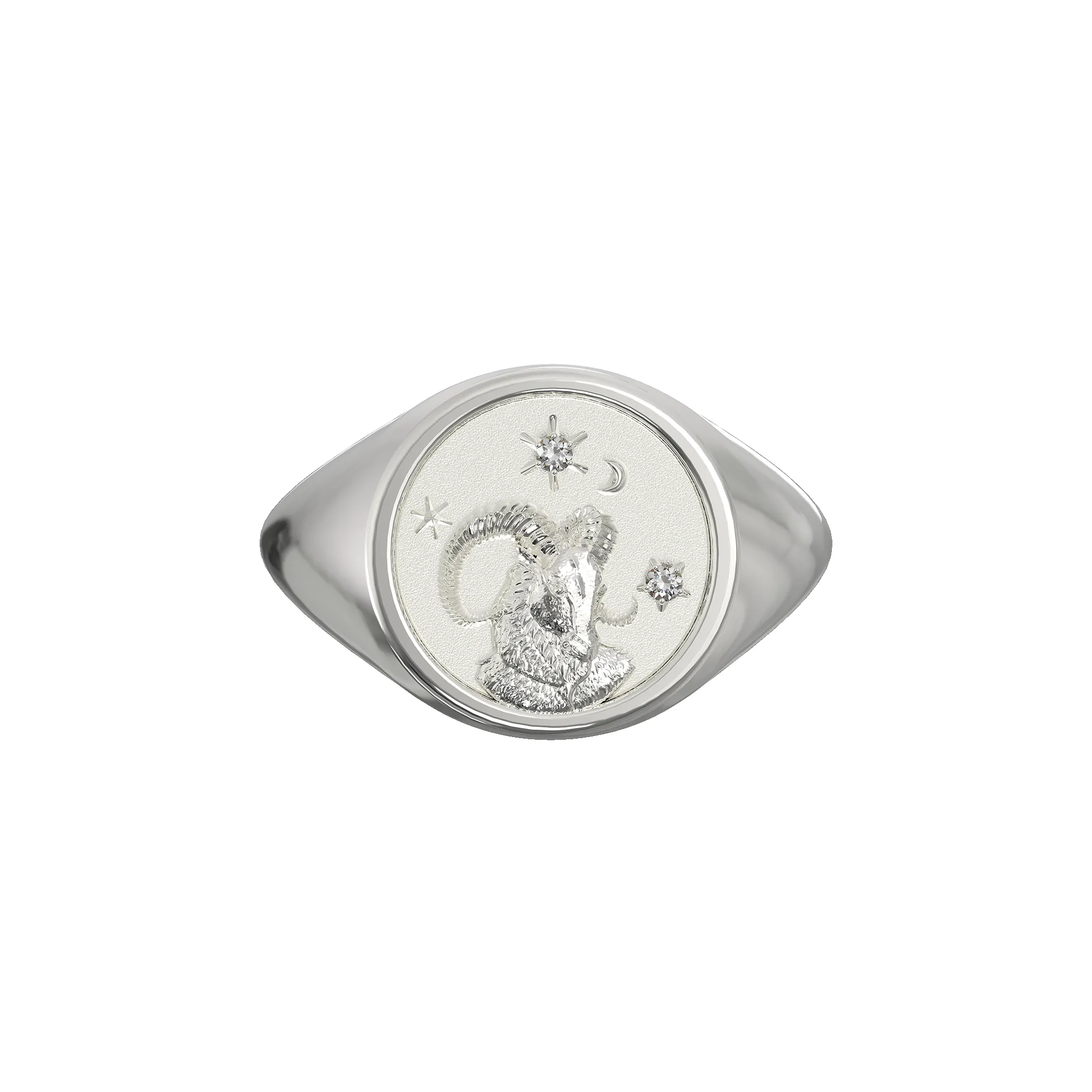 Aries Small Signet Ring sold by Pascal Design Official