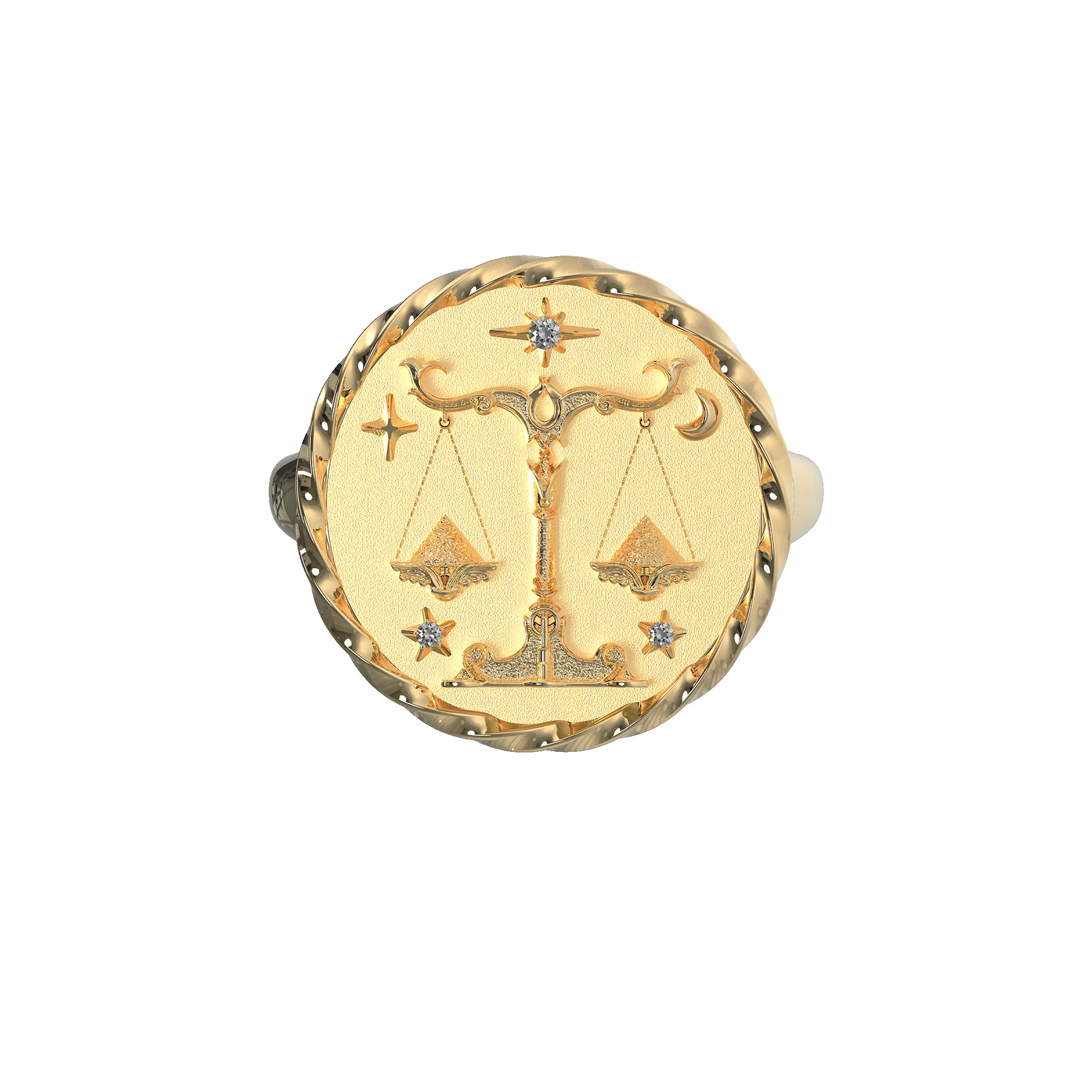 Libra Signet Ring sold by Pascal Design Official