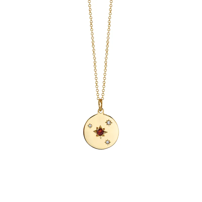 Birthstone Compass Diamond Pendant sold by Pascal Design Official