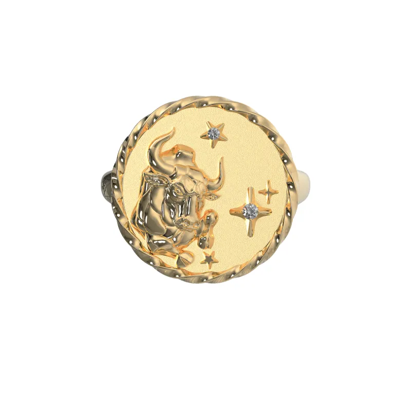 Taurus Signet Ring sold by Pascal Design Official