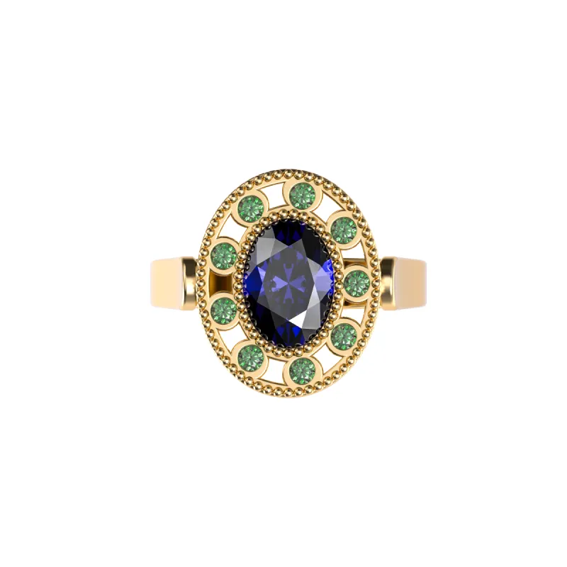 'PASCAL x Dess Dior' Gemstone Cocktail Ring sold by Pascal Design Official