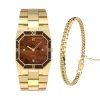 Octagonal Enamel Diamond Watch Gift Set sold by Pascal Design Official