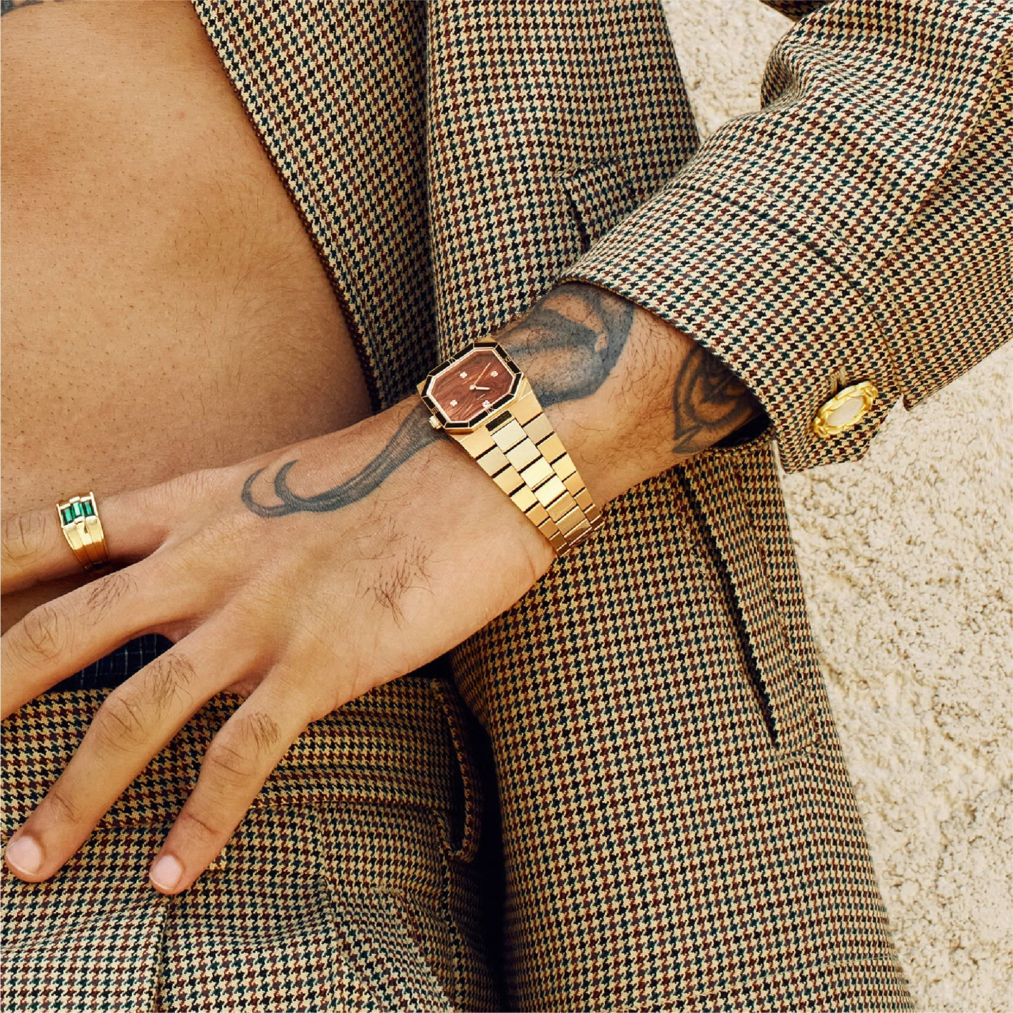 Octagonal Enamel Diamond Watch Gift Set sold by Pascal Design Official product image thumbnail 3