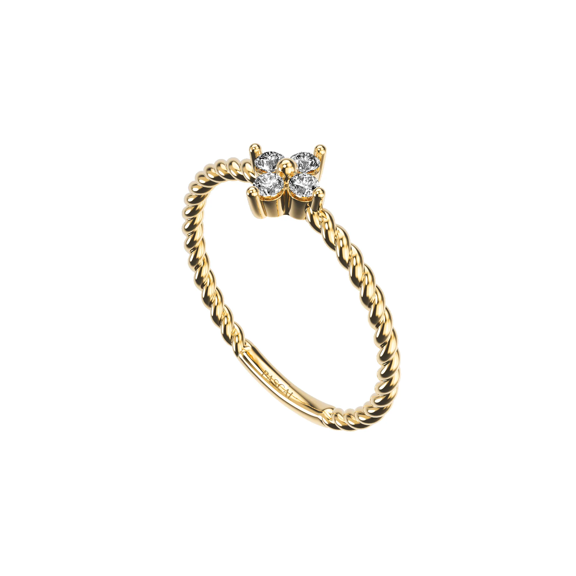 Lucky Clover Diamond Ring sold by Pascal Design Official product image thumbnail 2