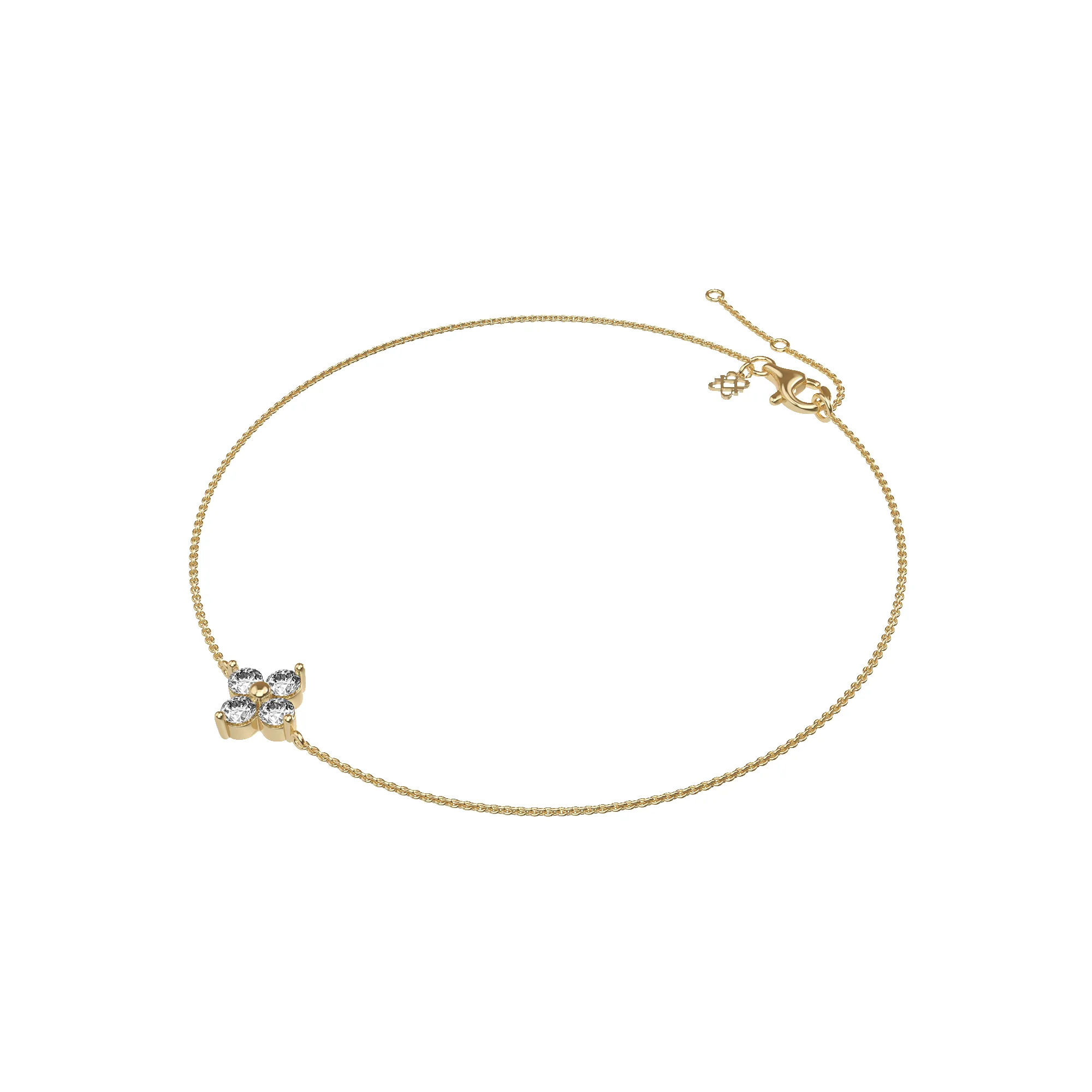 Lucky Clover Diamond Bracelet sold by Pascal Design Official product image thumbnail 3