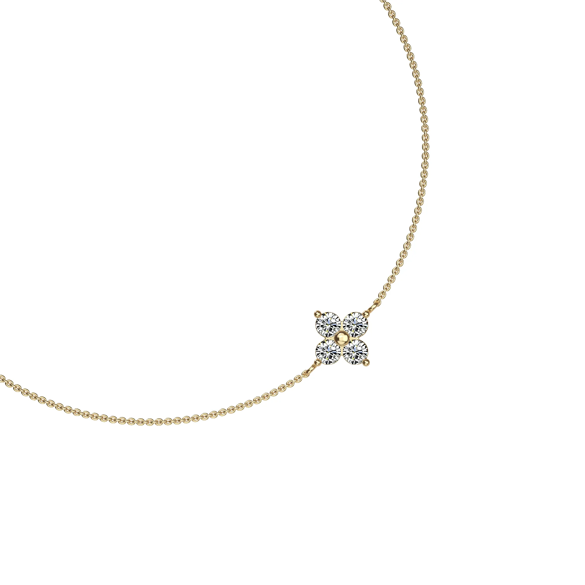 Lucky Clover Diamond Bracelet sold by Pascal Design Official product image thumbnail 2