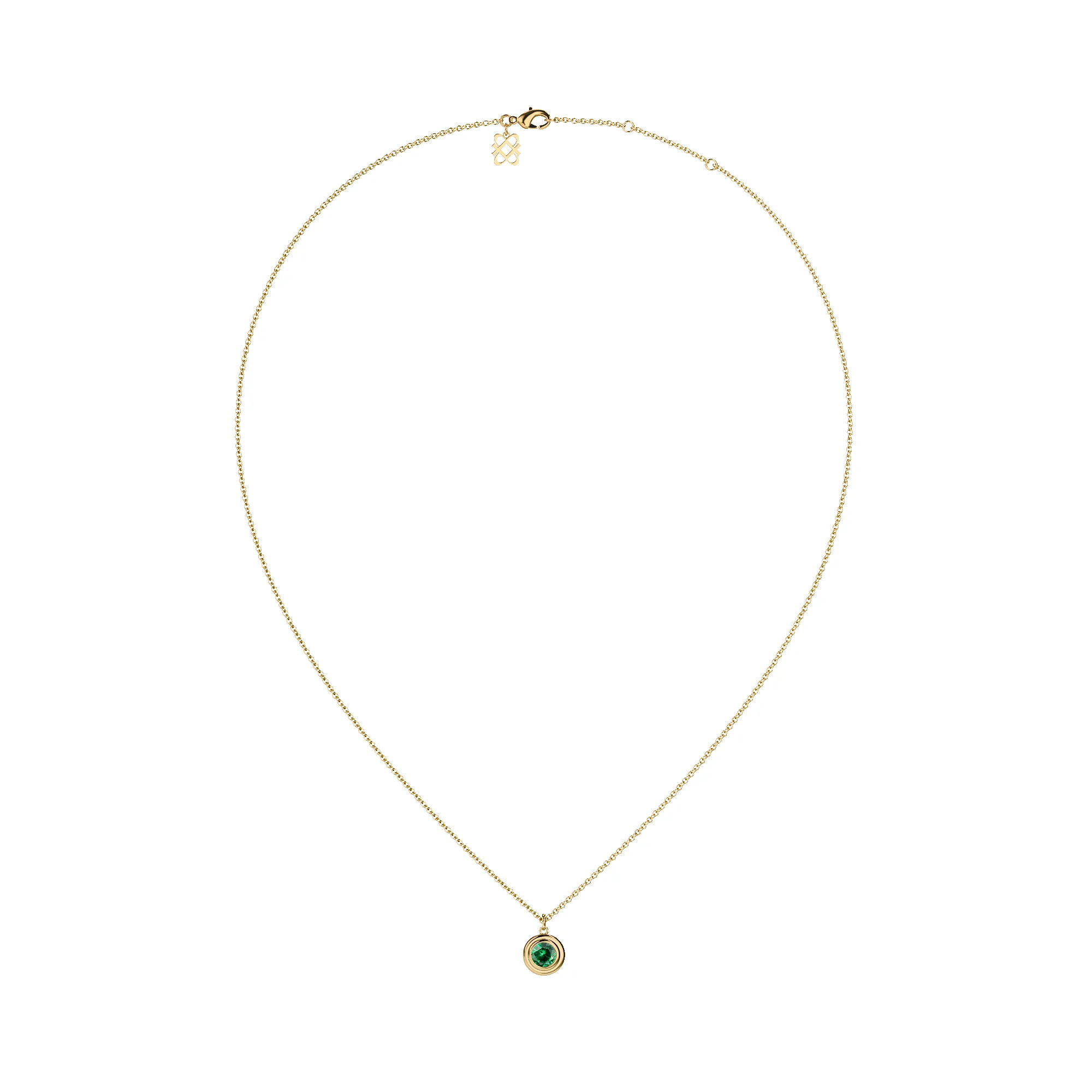 Minimalist Bezel Gemstone Necklace sold by Pascal Design Official product image thumbnail 3