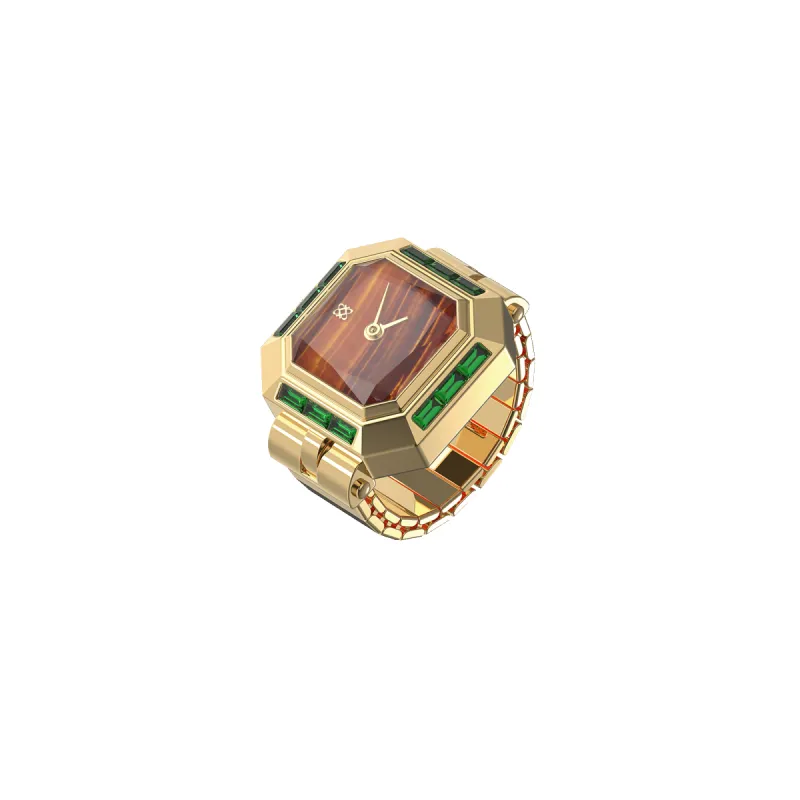 Sofia Prism Cocktail Watch Ring sold by Pascal Design Official