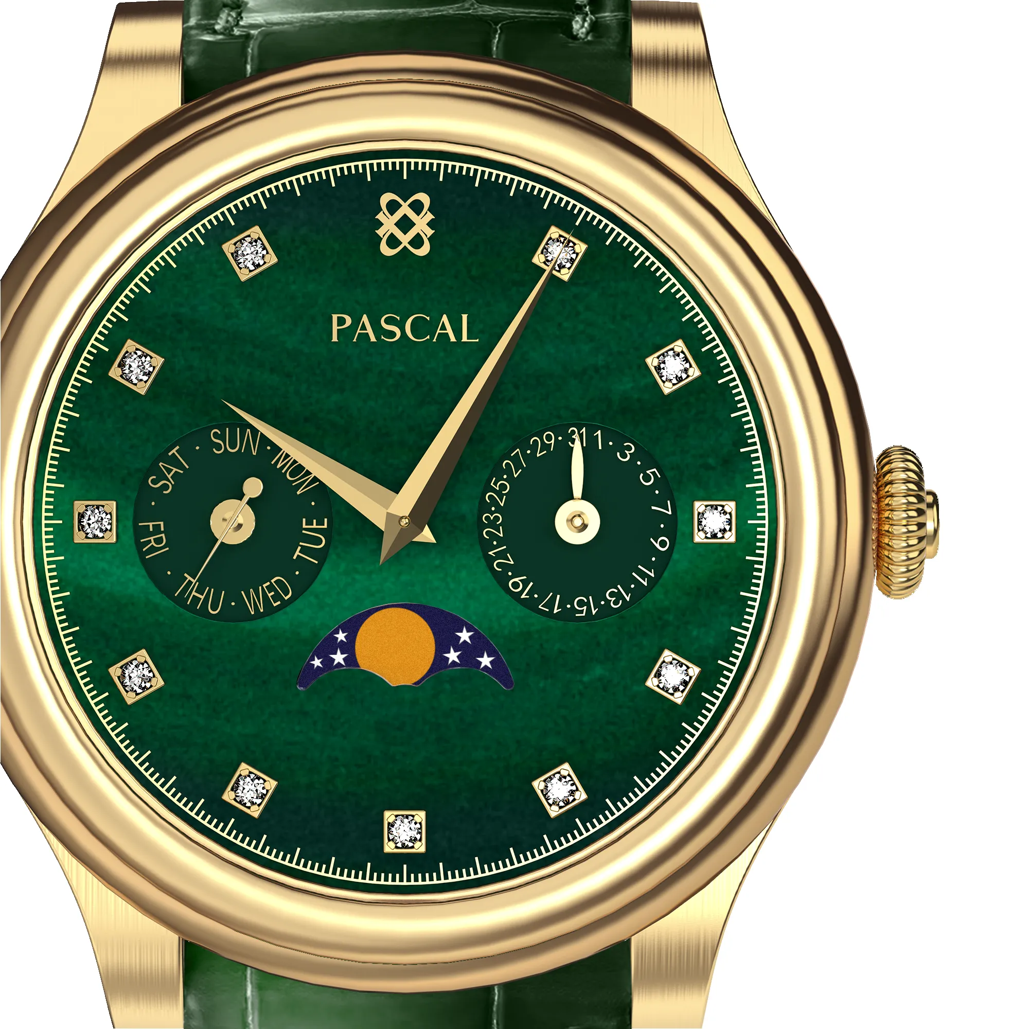 Navigator Diamond Moonphase Watch sold by Pascal Design Official product image thumbnail 4