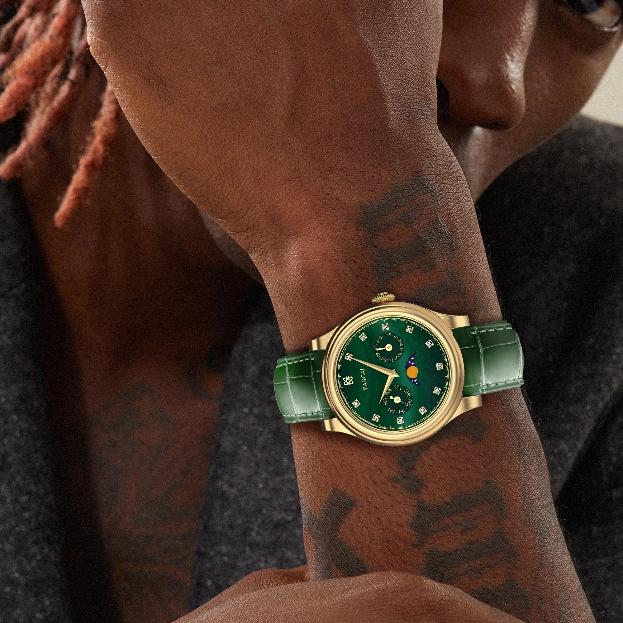 Navigator Diamond Moonphase Watch sold by Pascal Design Official product image thumbnail 3