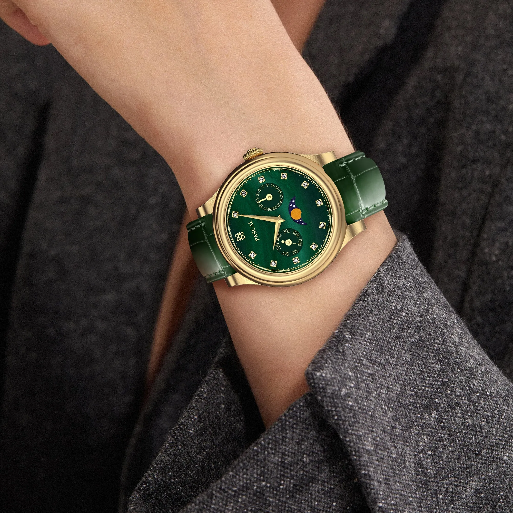 Navigator Diamond Moonphase Watch sold by Pascal Design Official product image thumbnail 2