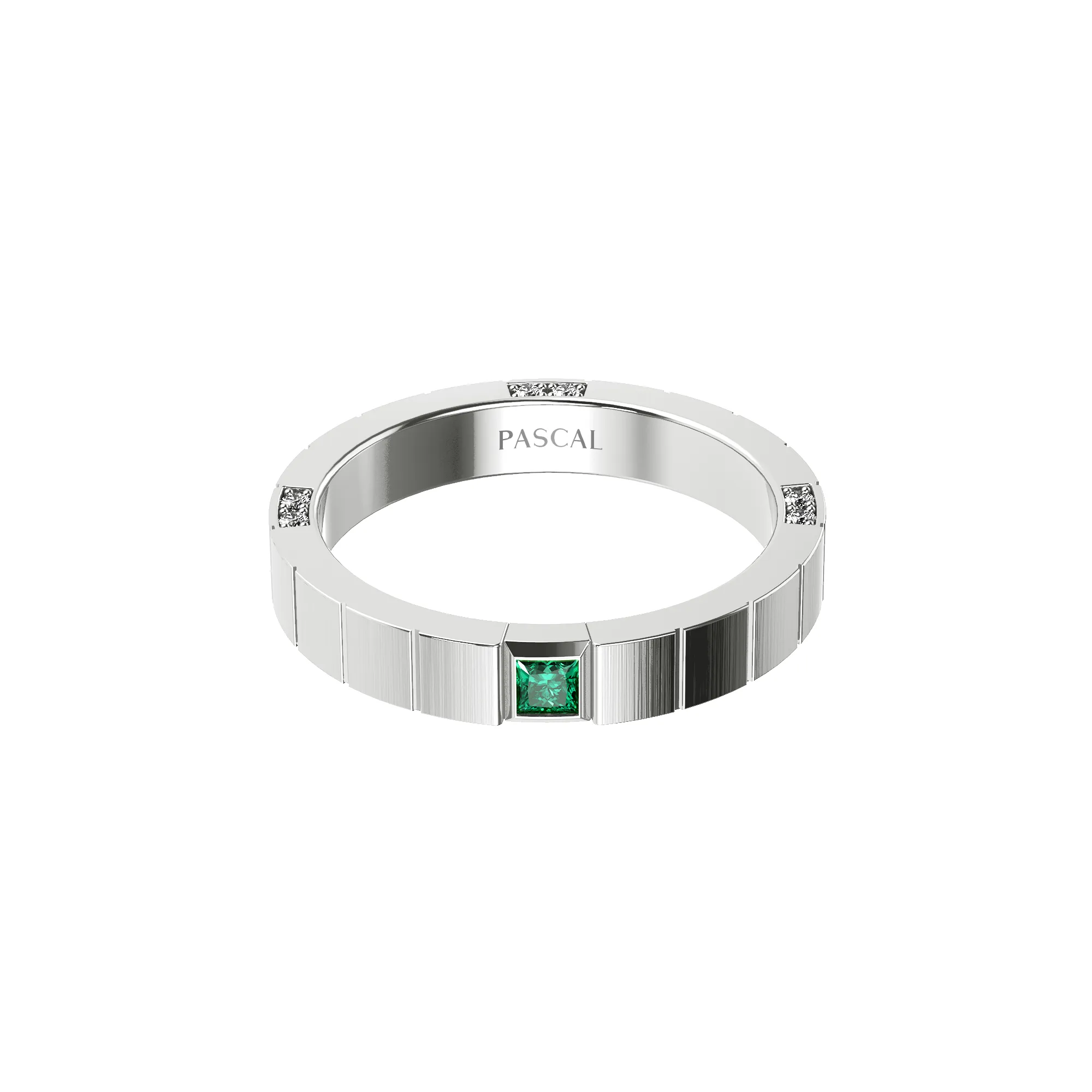 Classic Plaid Gemstone Promise Ring sold by Pascal Design Official