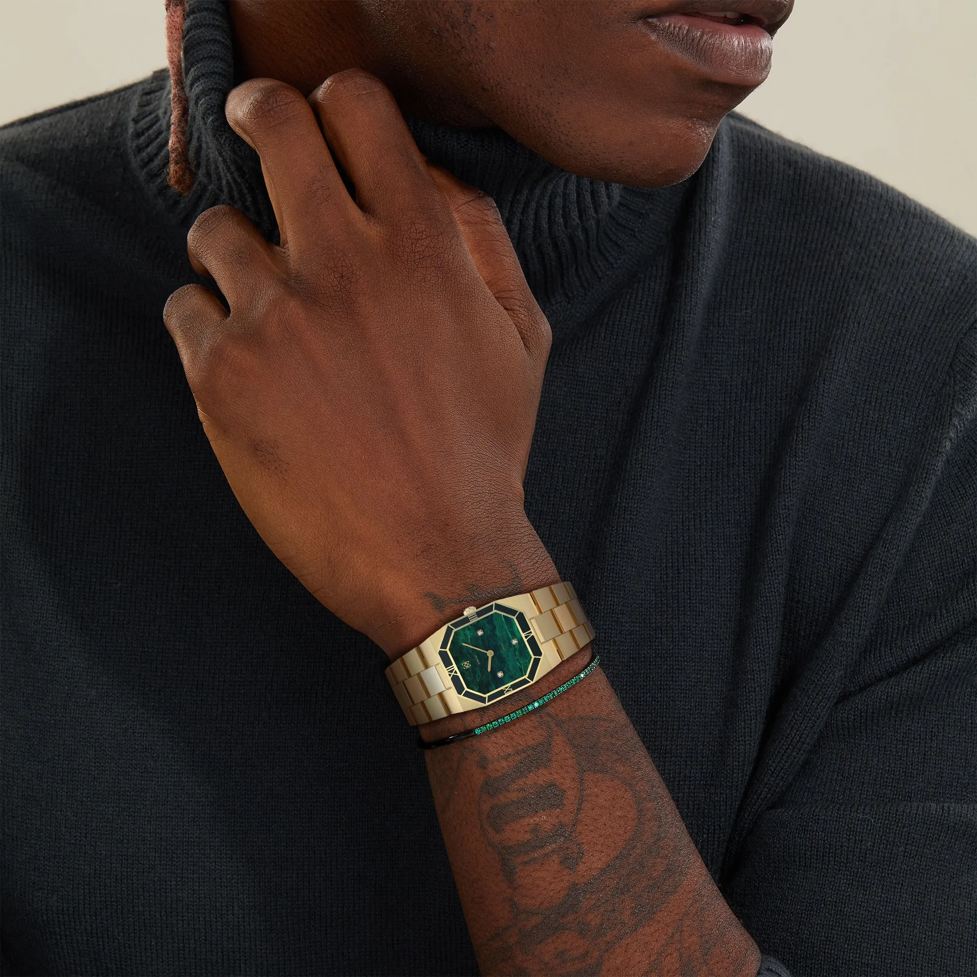 Octagonal Enamel Diamond Watch sold by Pascal Design Official product image thumbnail 2