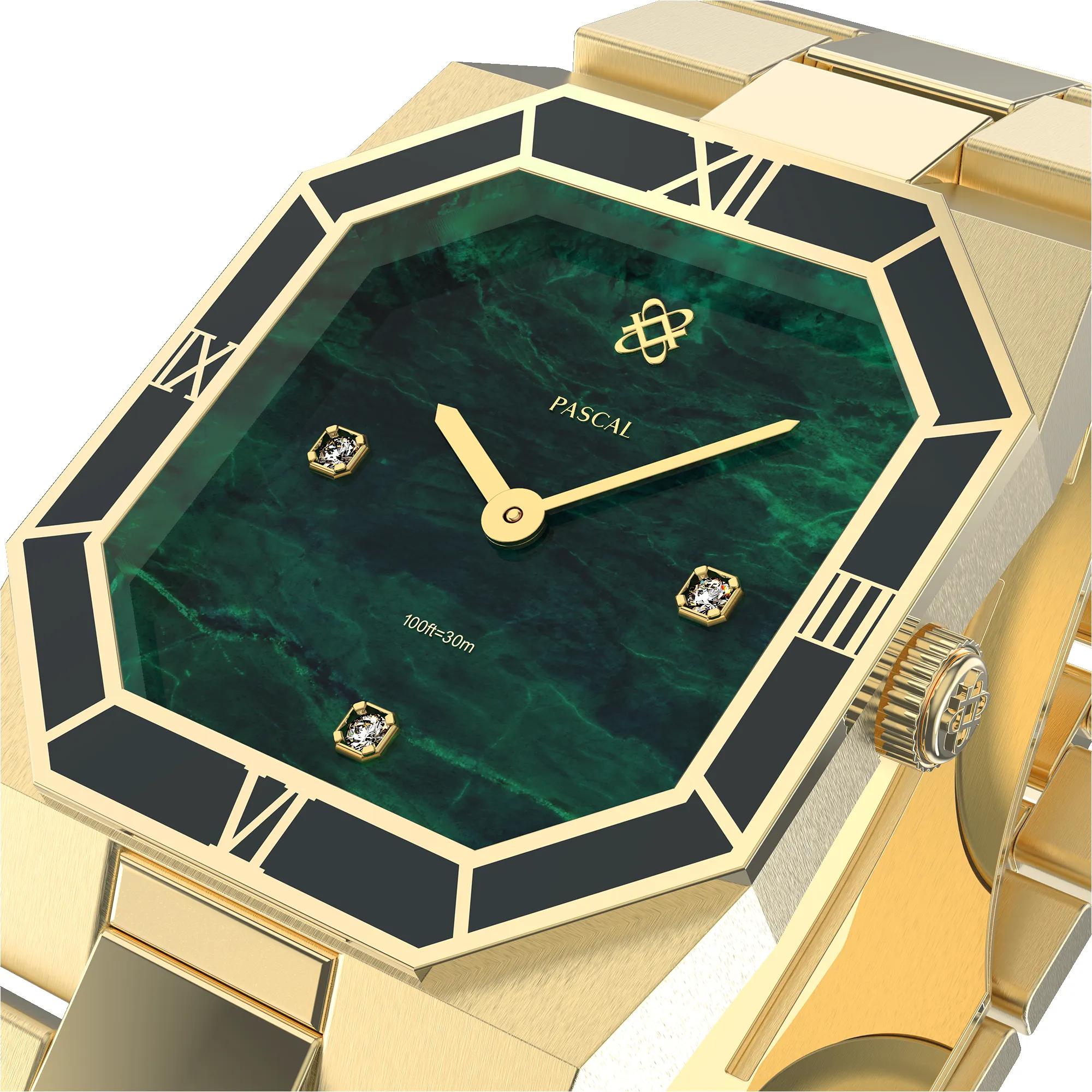 Octagonal Enamel Diamond Watch sold by Pascal Design Official product image thumbnail 4