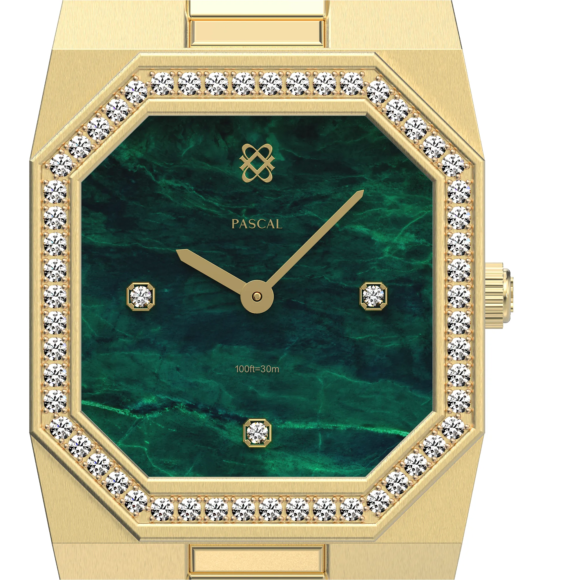Octagonal Halo Diamond Watch sold by Pascal Design Official product image thumbnail 5