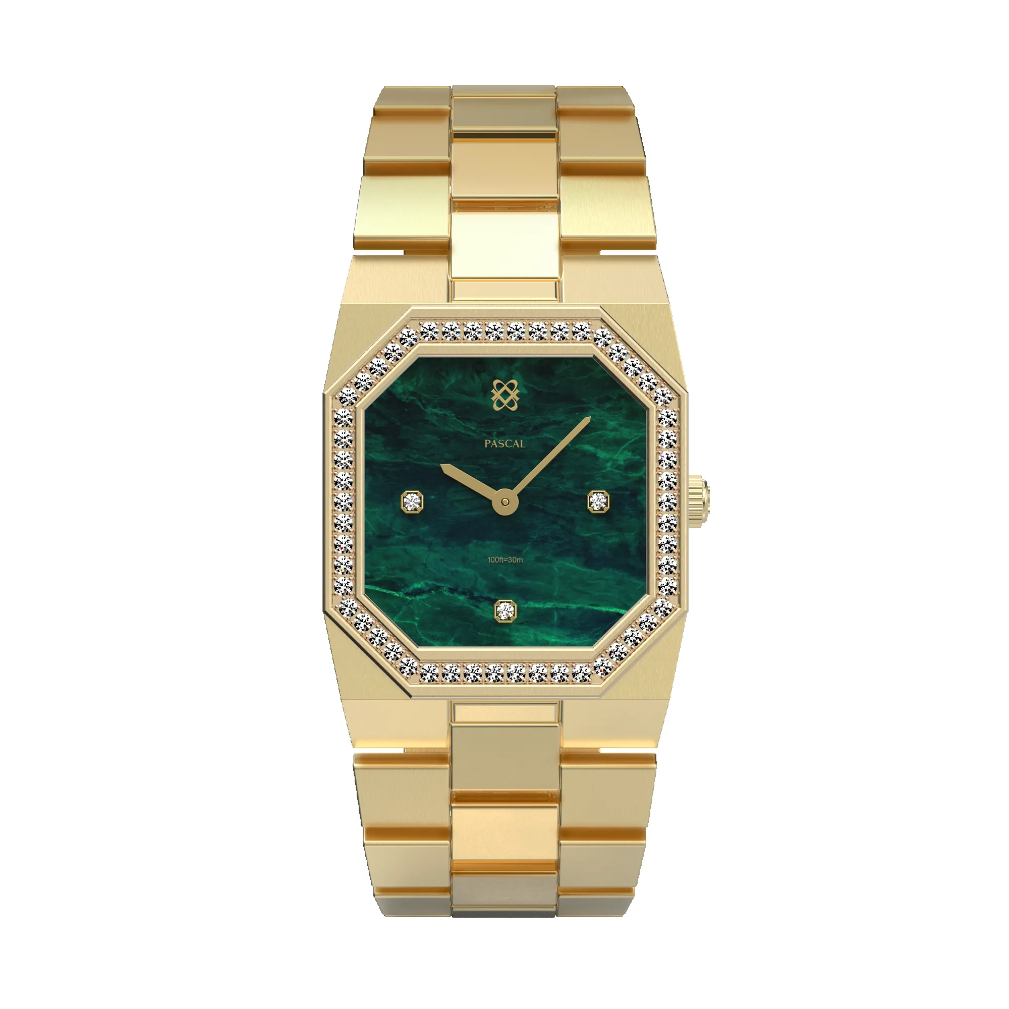 Octagonal Halo Diamond Watch sold by Pascal Design Official