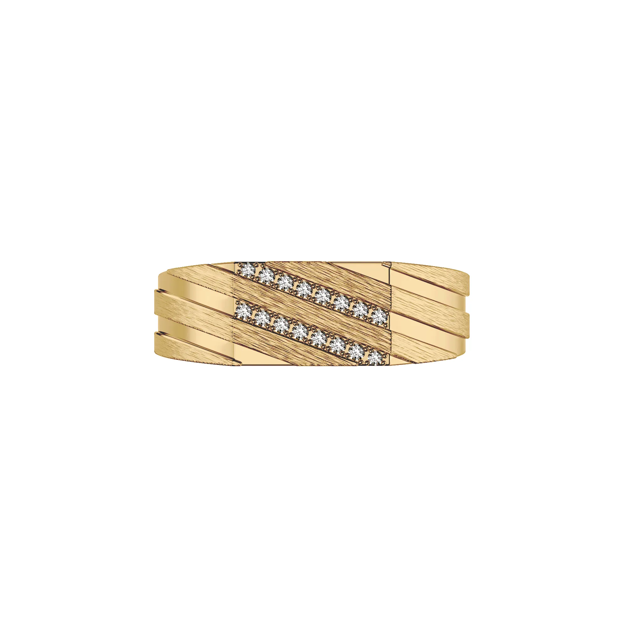 Geo Spiral Diamond Signet Ring sold by Pascal Design Official product image thumbnail 3