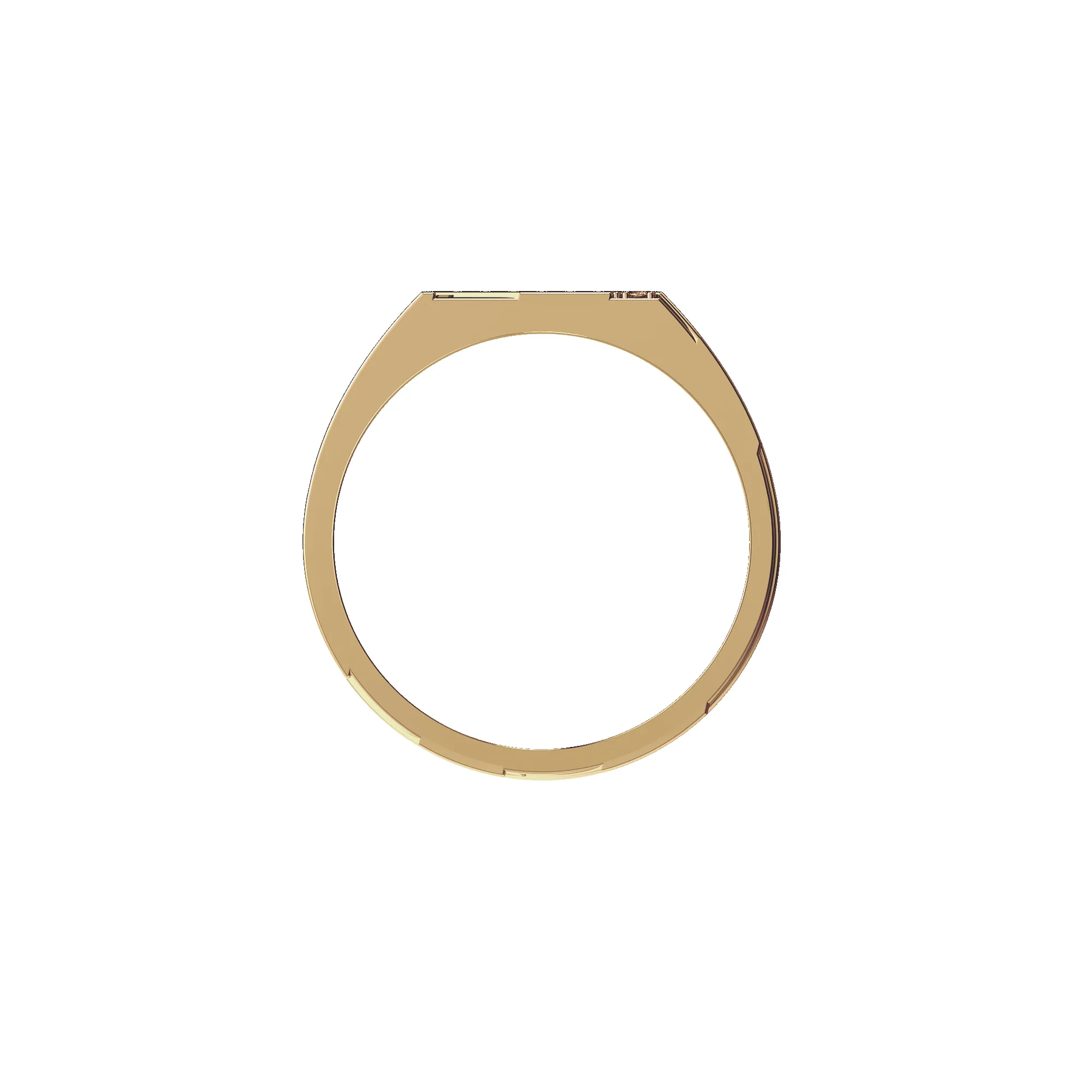 Geo Spiral Diamond Signet Ring sold by Pascal Design Official product image thumbnail 4