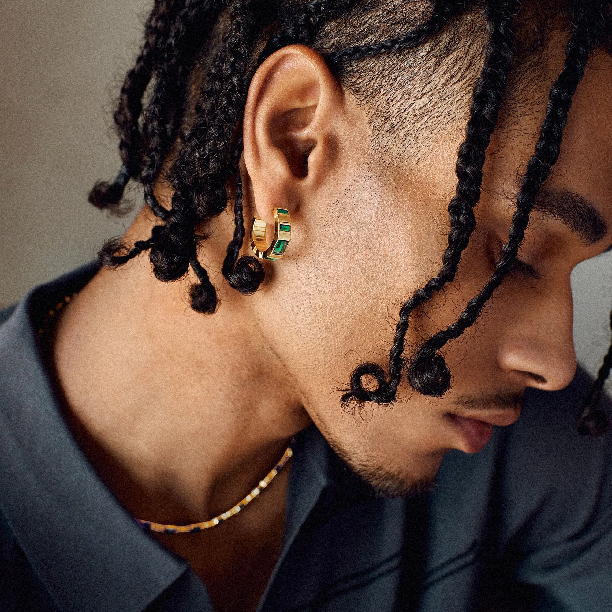 'Parthènope' Gemstone Hoop Earrings sold by Pascal Design Official product image thumbnail 2