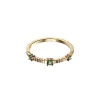 'Trinity' Linear Gemstone Band Ring sold by Pascal Design Official